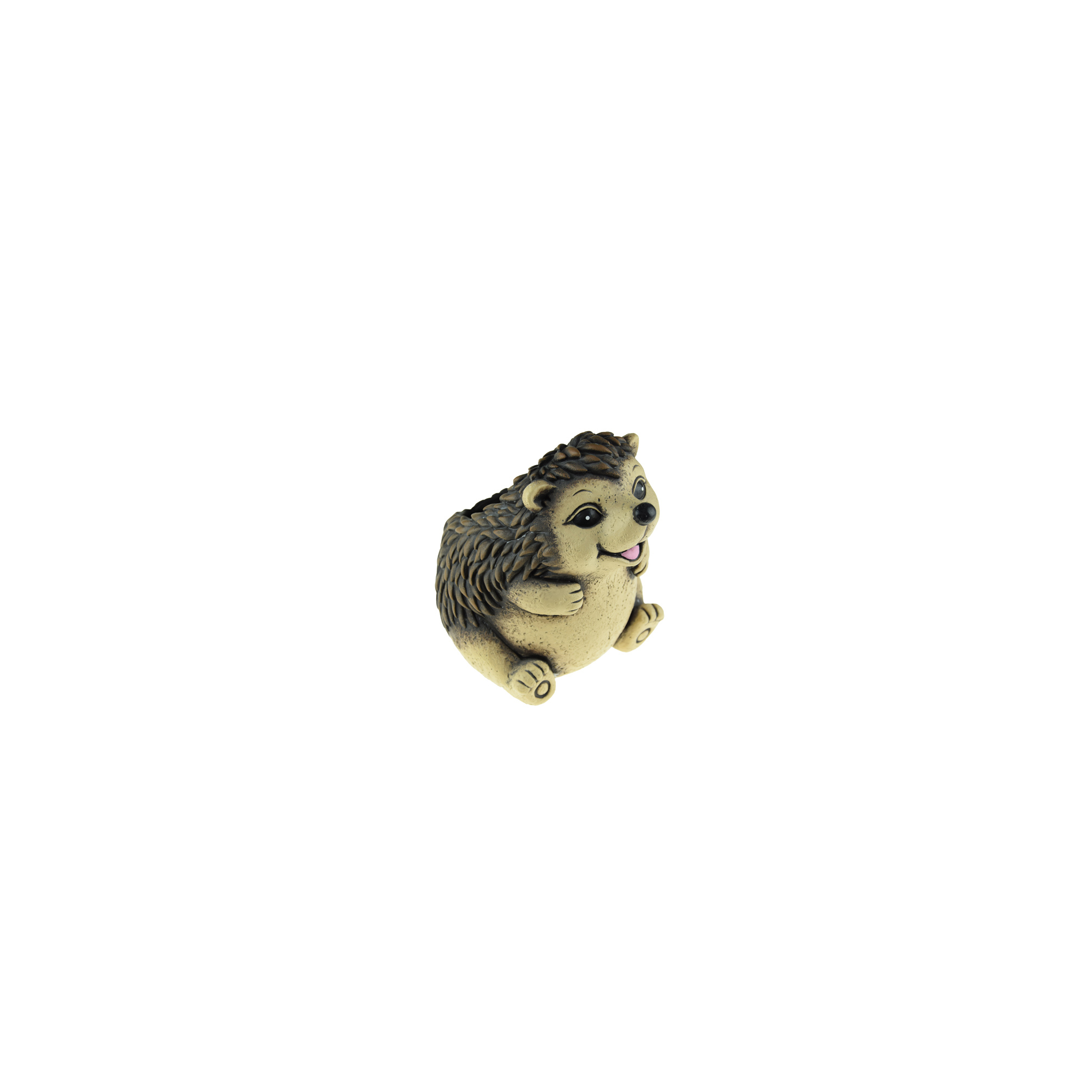 Kaspó kő süni forma 17*15,8*19,4cm barna