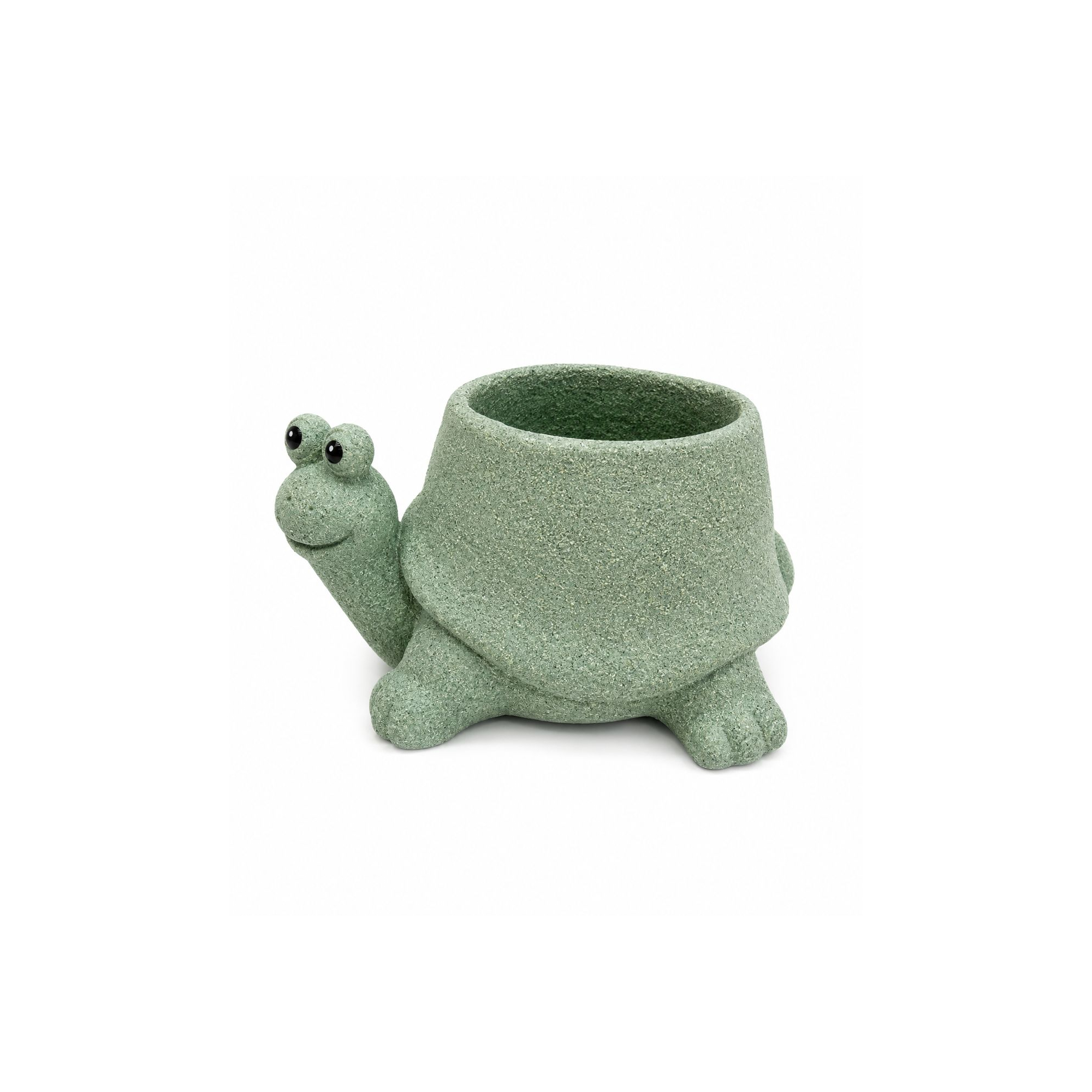 Kaspó kő teknős 26,7*20,1*14,2cm zöld