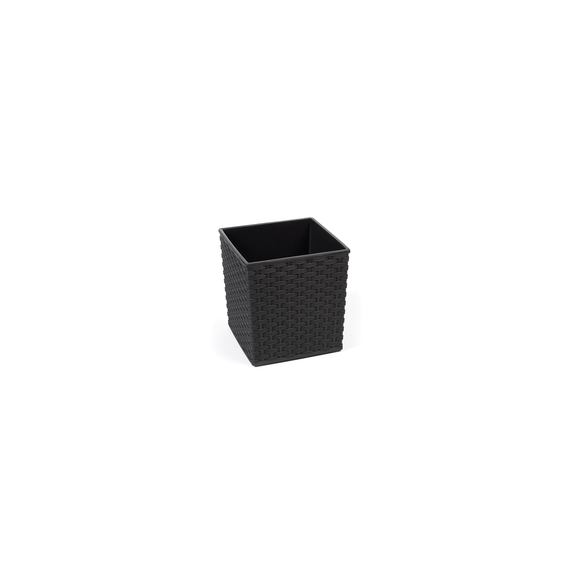 Kaspó műa Juka-rattan 30*30cm M30 fekete Lamela