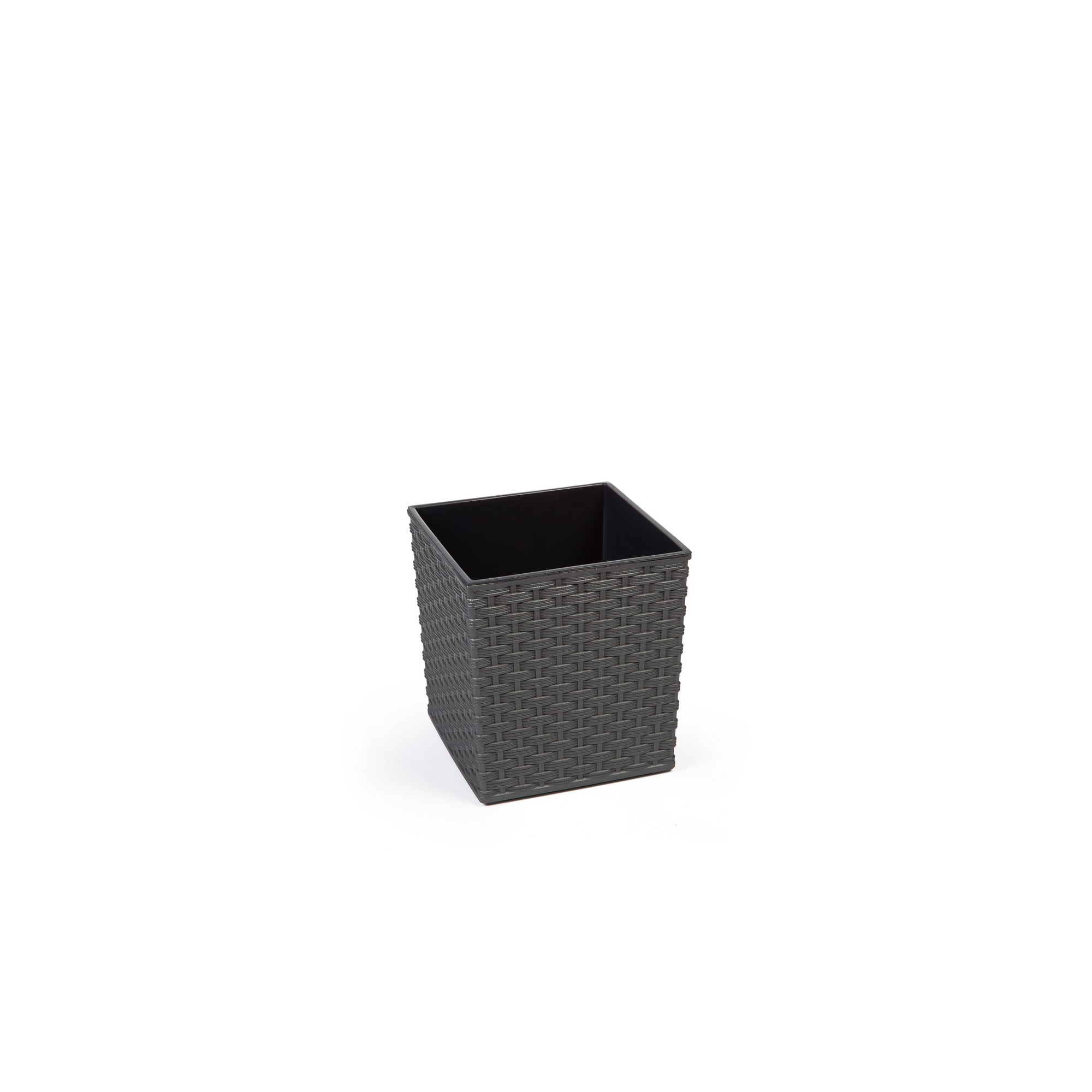 Kaspó műa Juka-rattan 30*30cm M30 grafit Lamel
