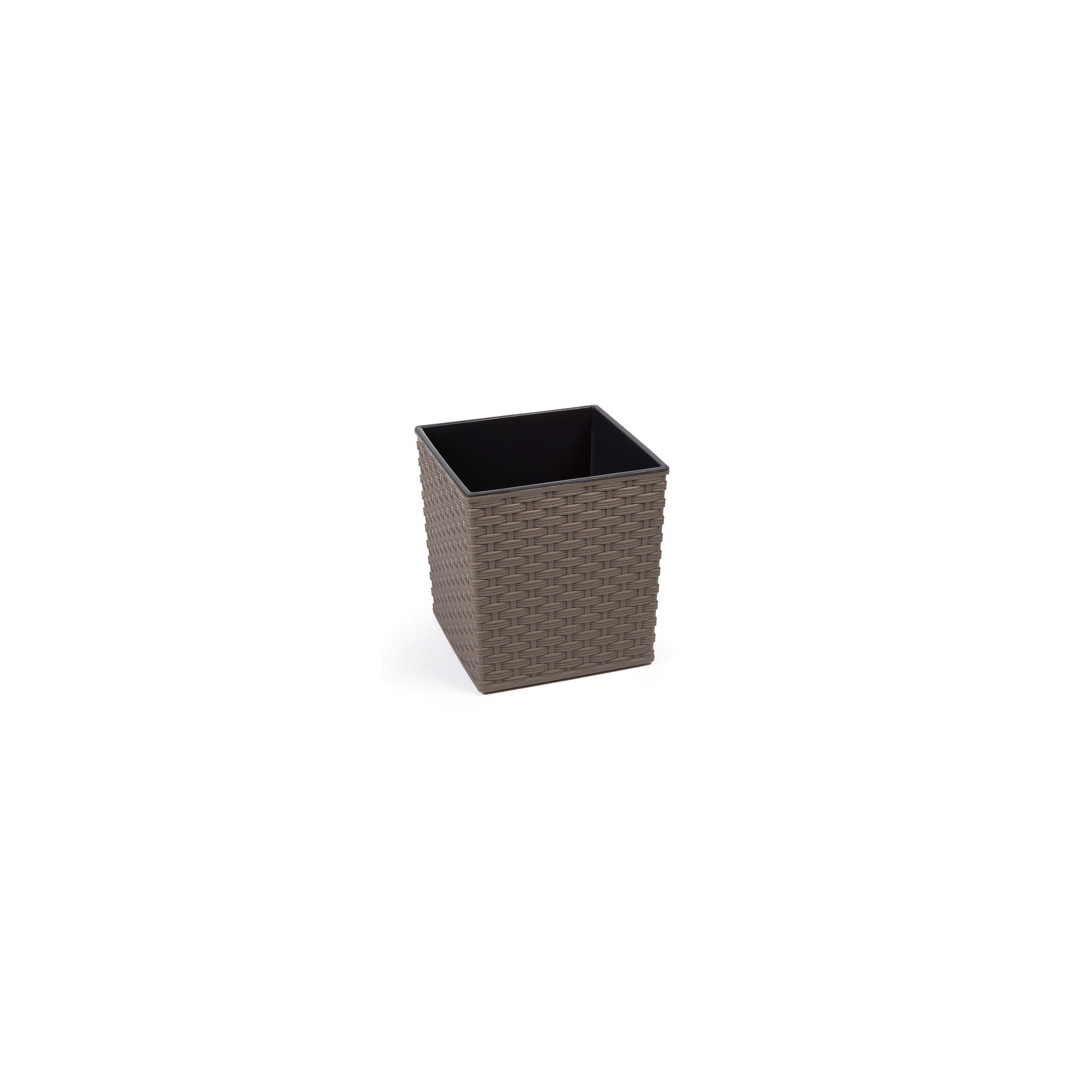 Kaspó műanyag rattan 40*40cm M40 Juka frappé Lamela