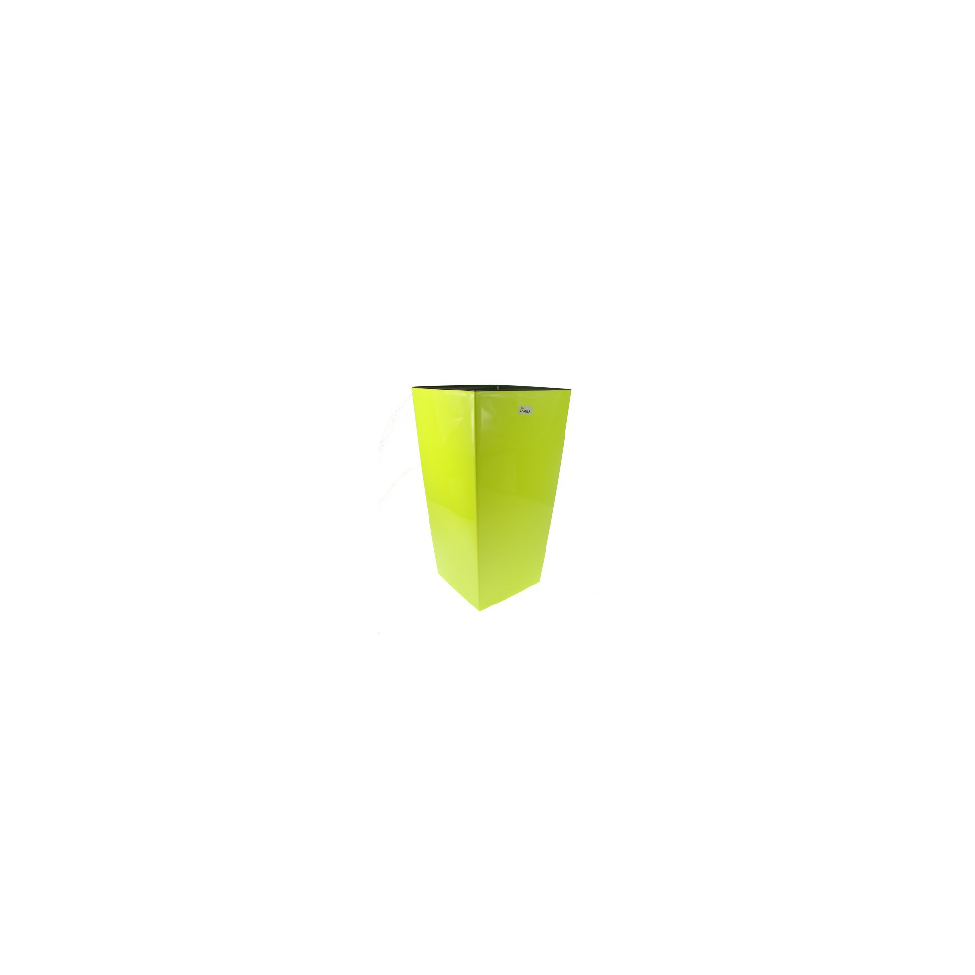 Kaspó műa magas Finezja 25*25cm M 46 cm élénk v.zöld Lamela