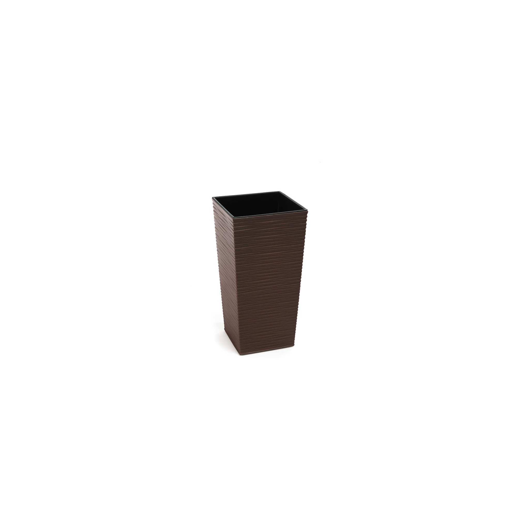 Kaspó műa magas Finezja bordázott 30*30cm M 57 cm mokka barna Lamela