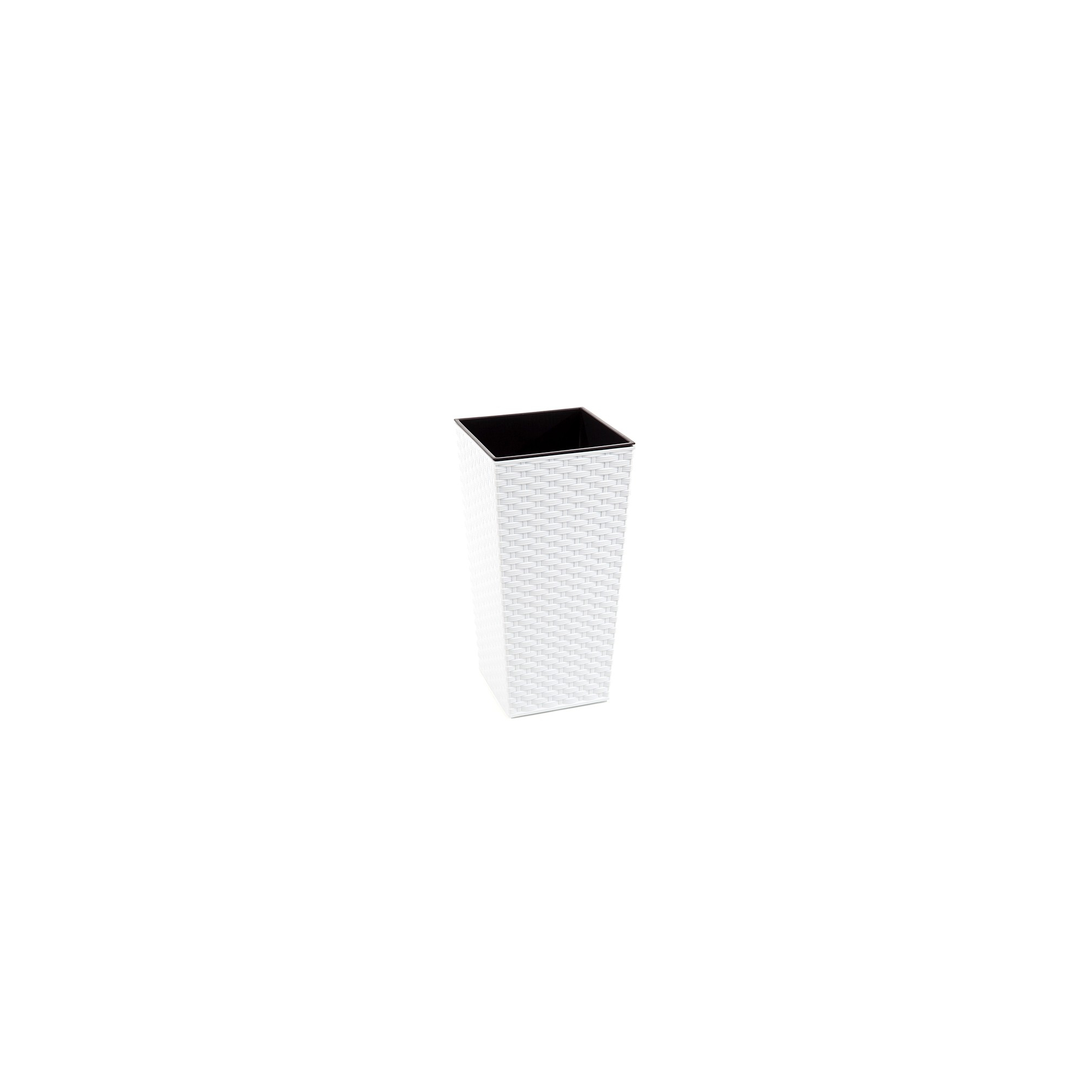 Kaspó műa magas Finezja rattan 35*35cm M 68 cm fehér Lamela