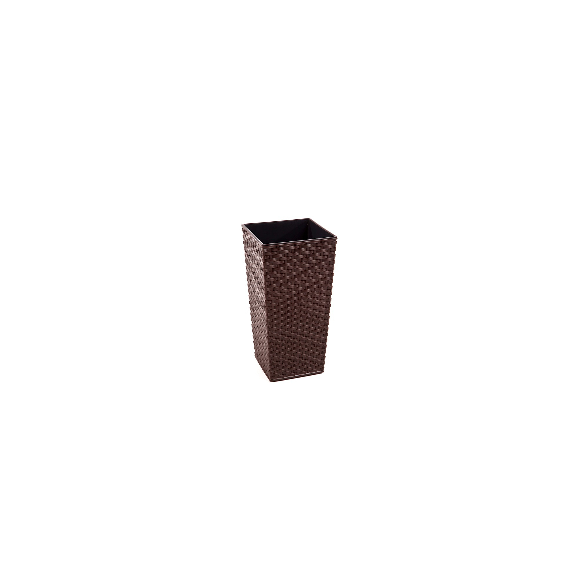 Kaspó műa magas Finezja rattan 35*35cm M 68 cm mokka Lamela