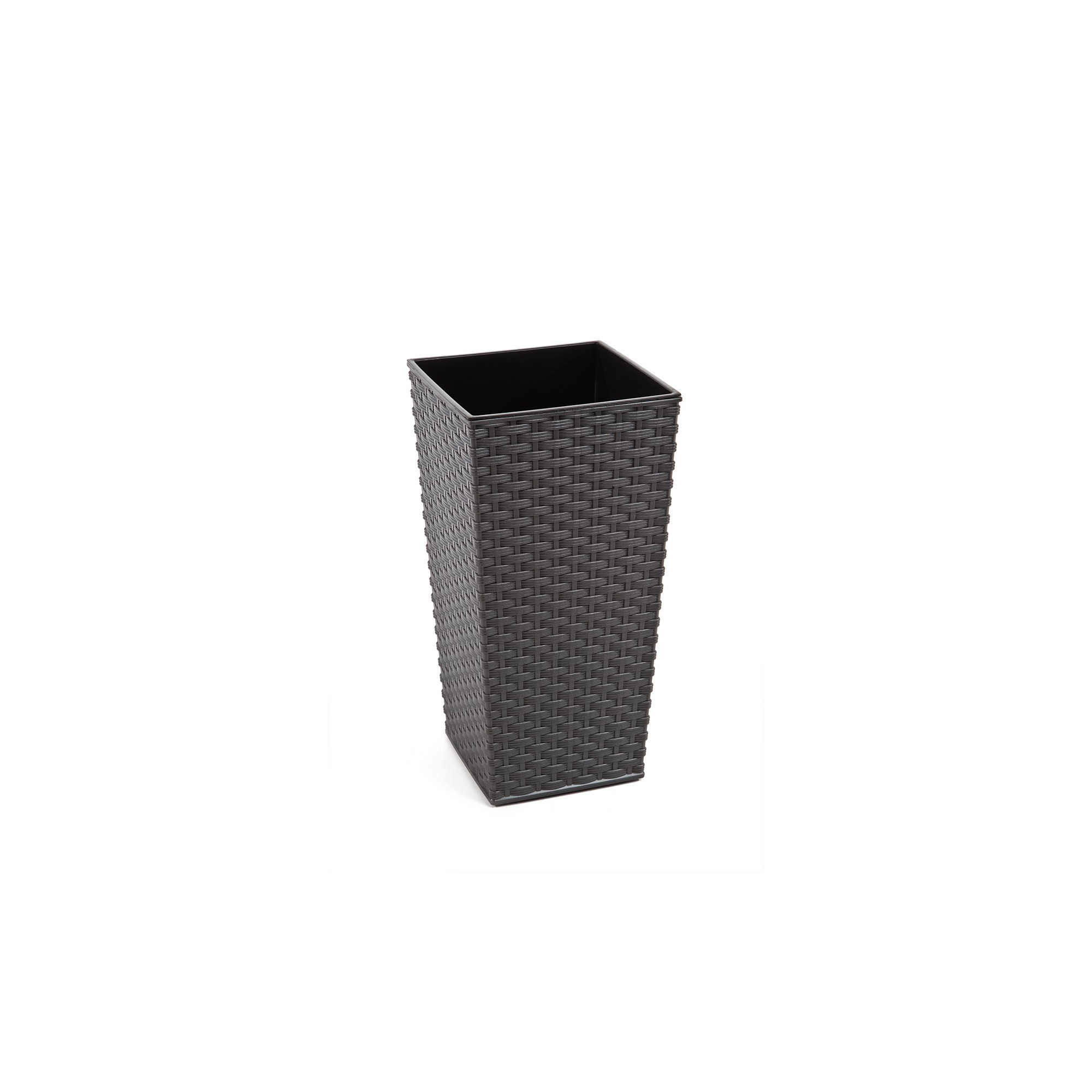 Kaspó műa magas Finezja rattan 40*40cm M 75 cm grafit Lamela