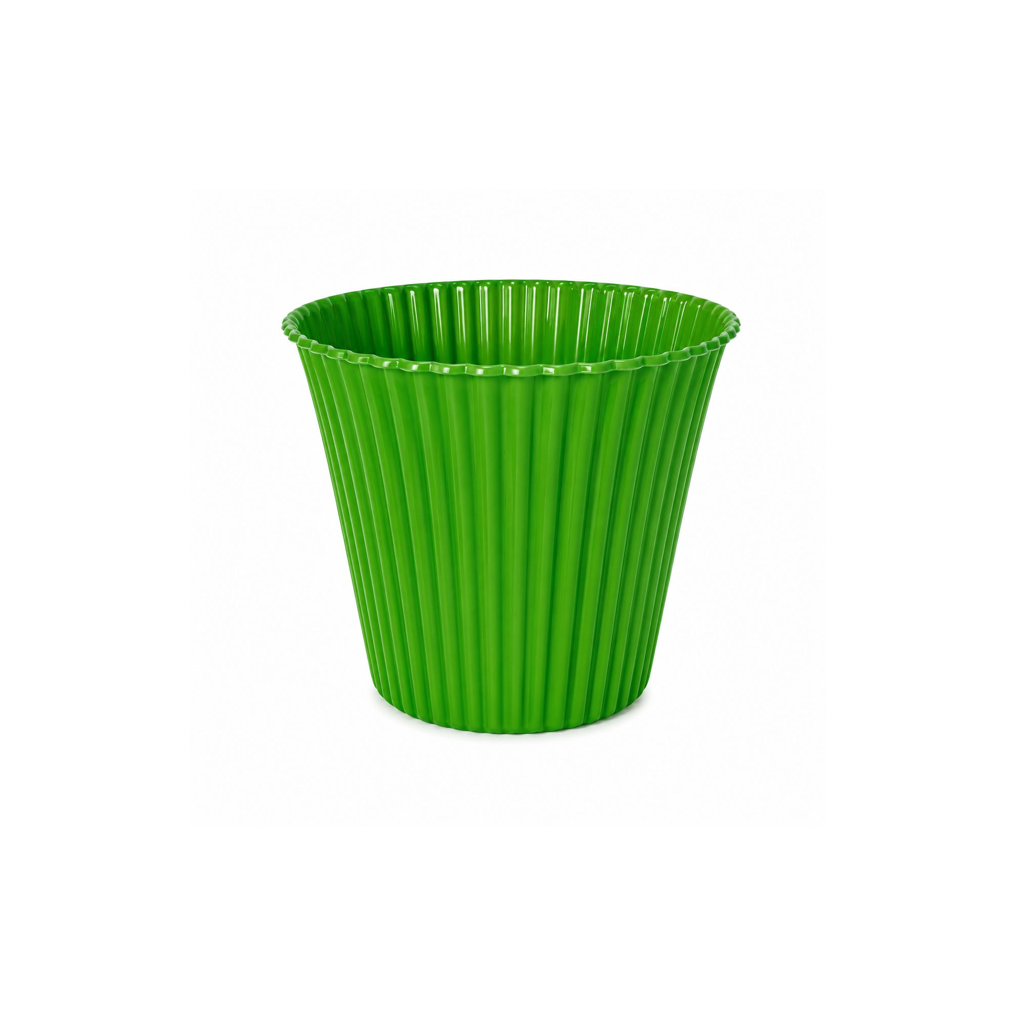 Kaspó muffin műanyag D12 zöld