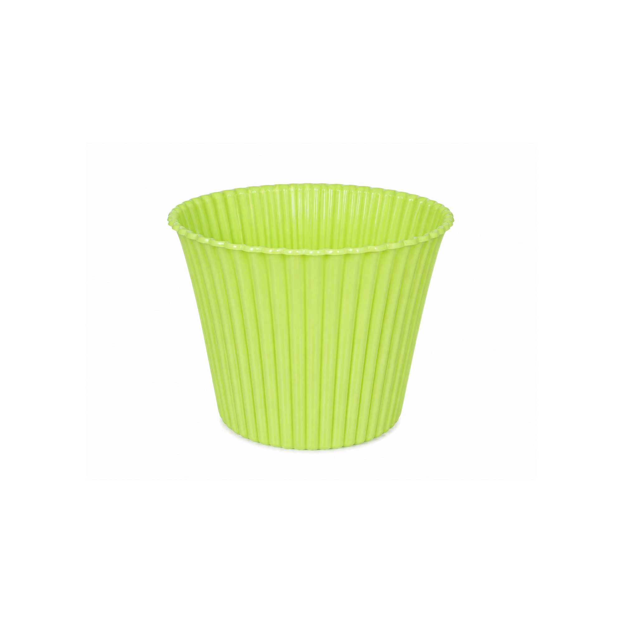 Kaspó muffin műanyag D9 világos zöld