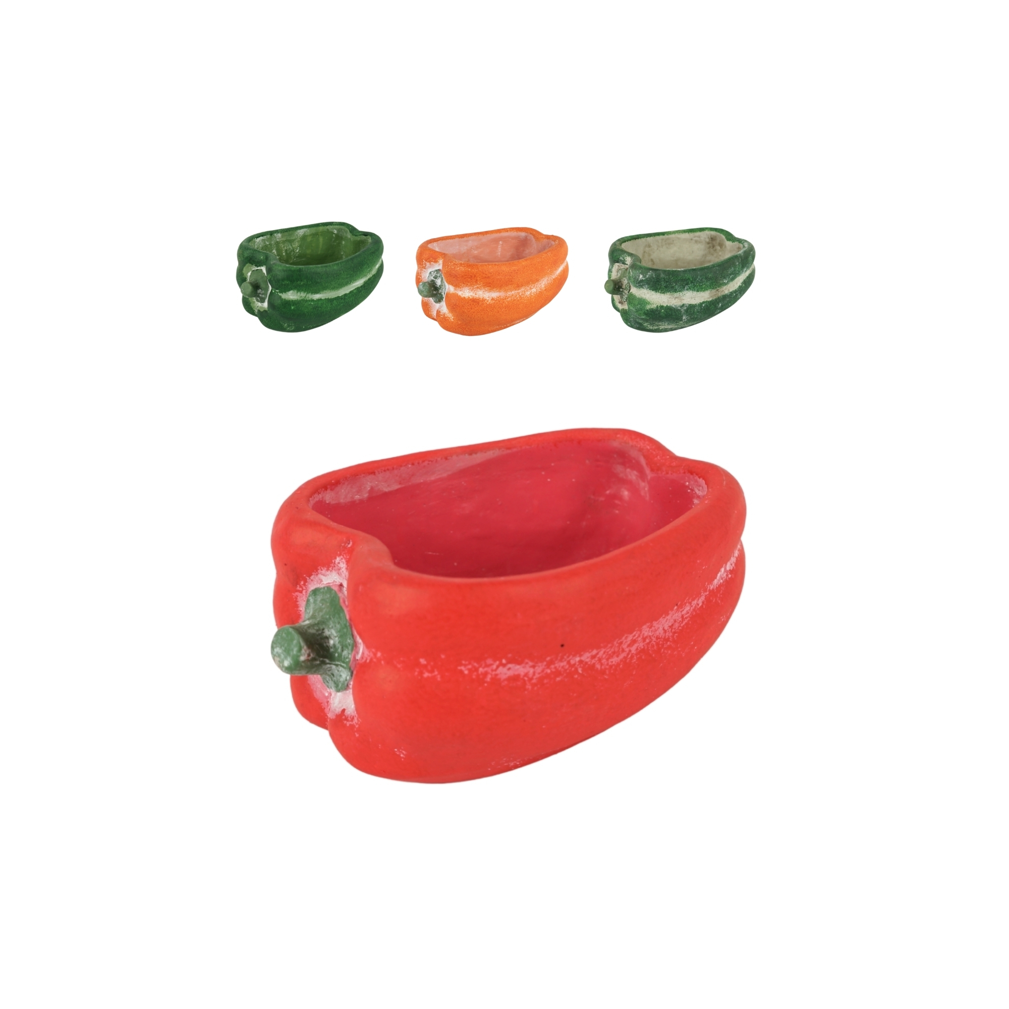 Kaspó paprika cement 19cm többféle