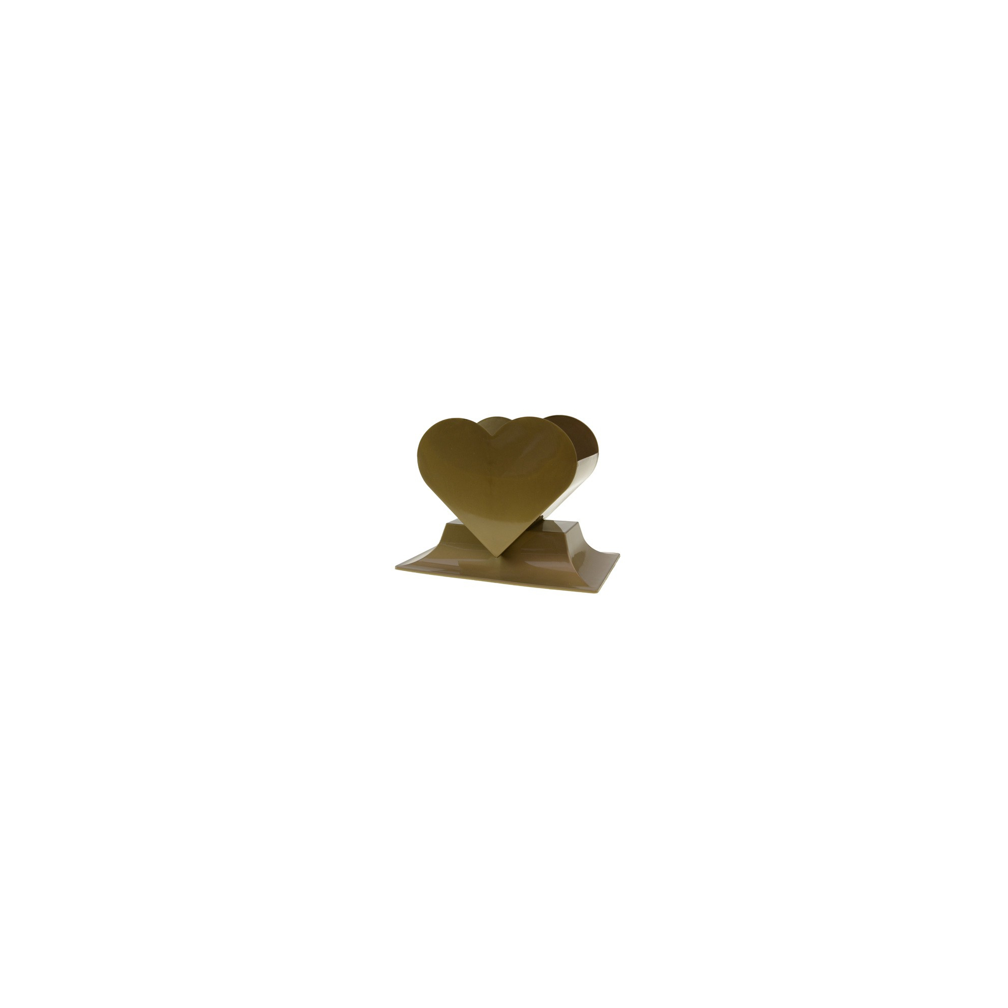 Kaspó plasztik szív alakú 16,5*11*H14cm arany