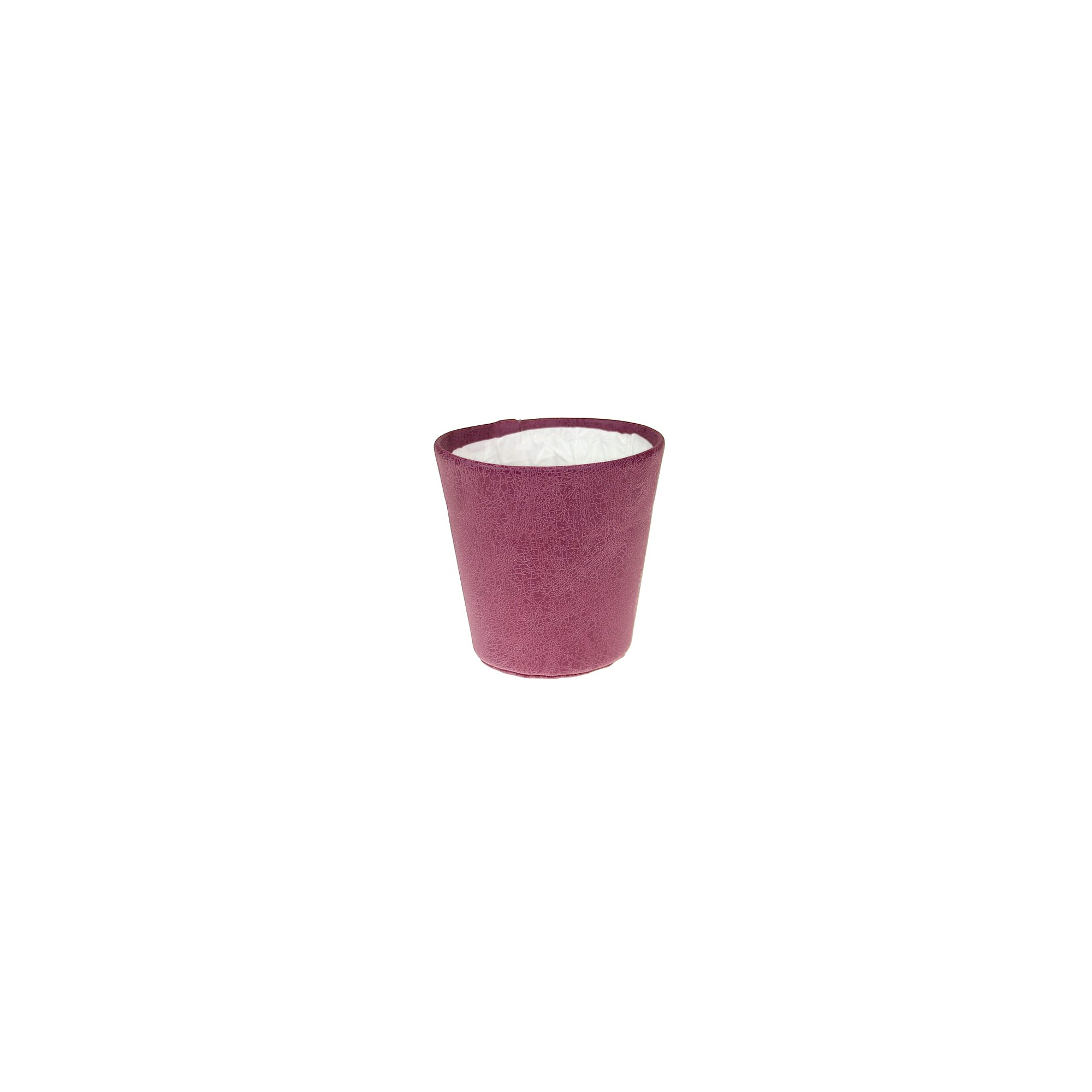 Kaspó PU bőrhatású D12,5 H12 pink