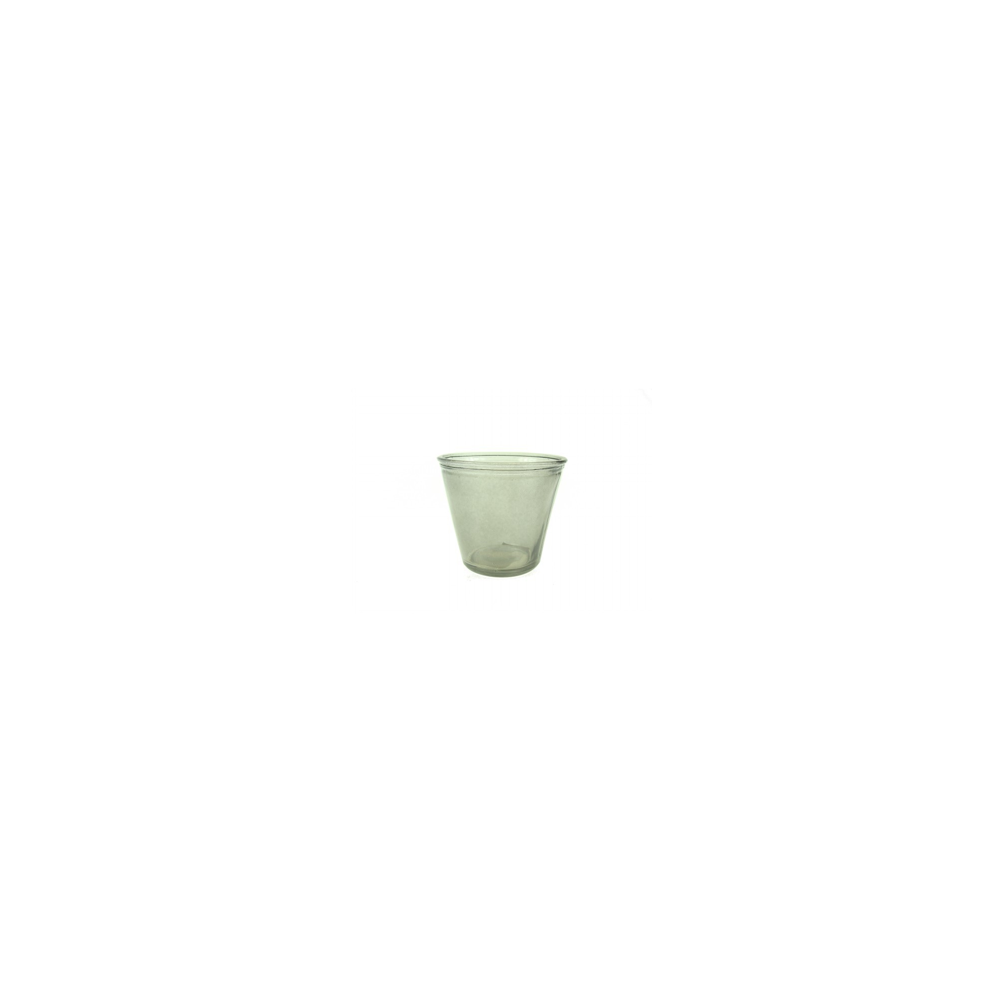 Üveg váza D9,5cm antracit