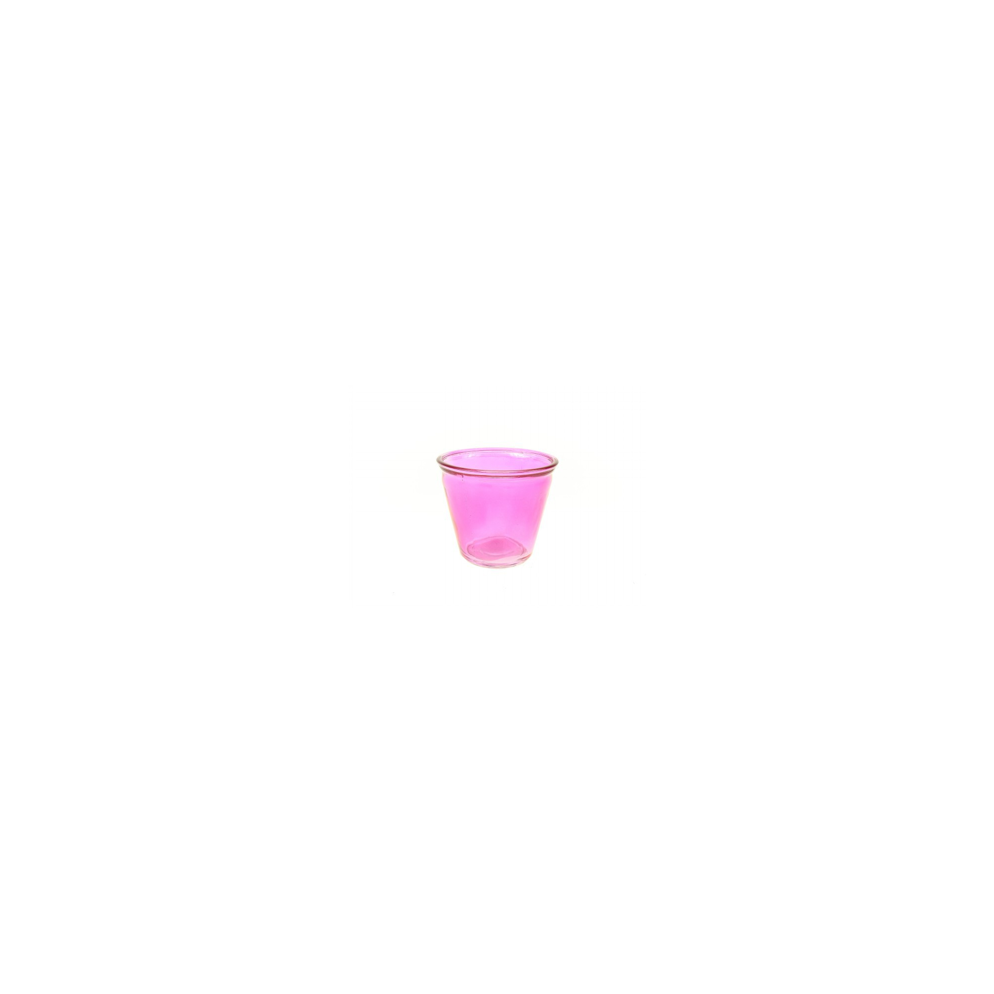 Kaspó üveg D9,5 m pink