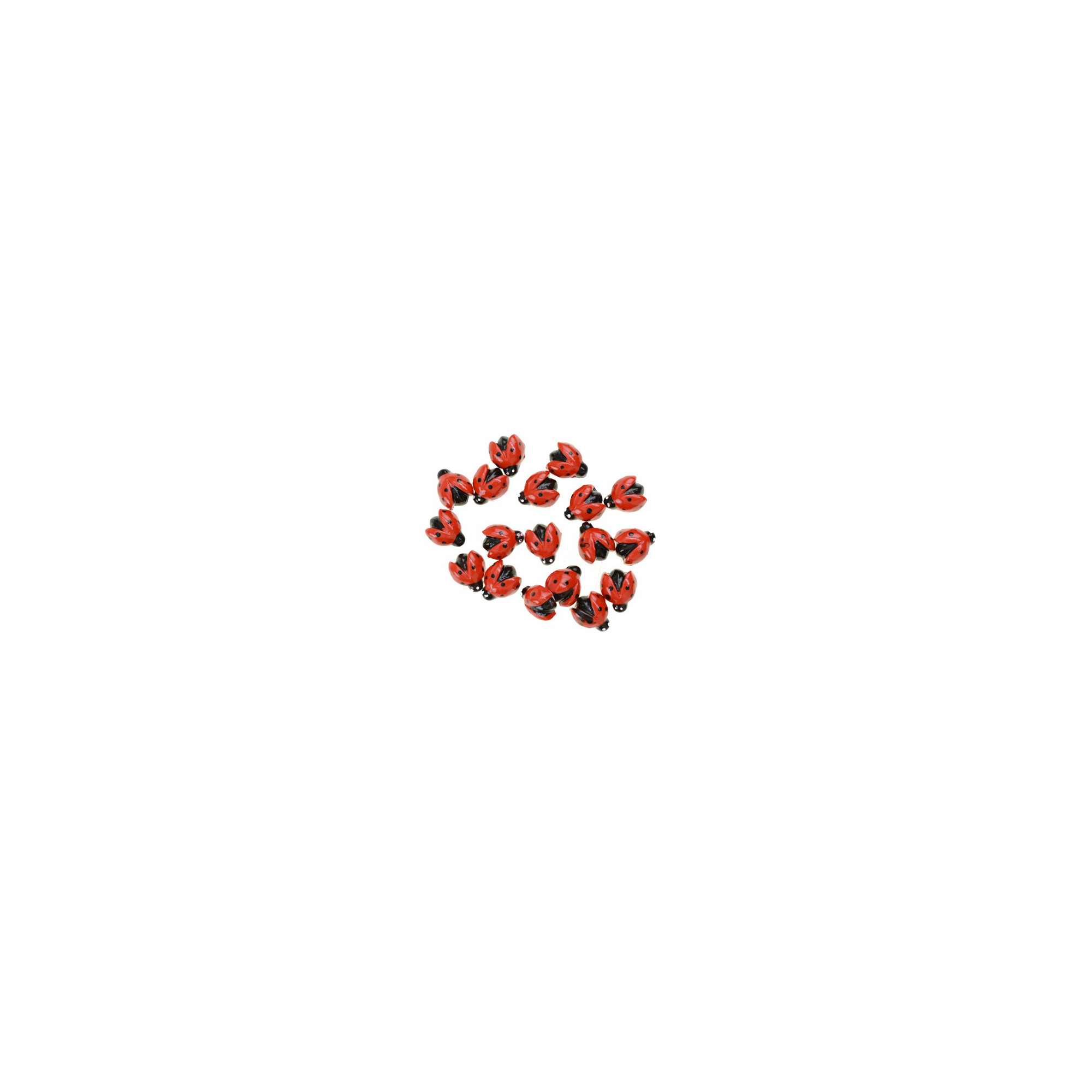 Katicabogár poly 1,4cm s/24 piros