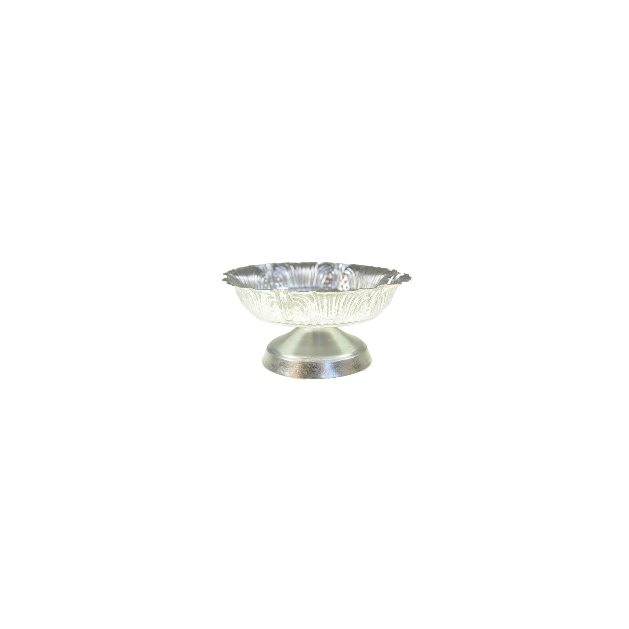 Kehely fém talpas d18*8.5 ezüst