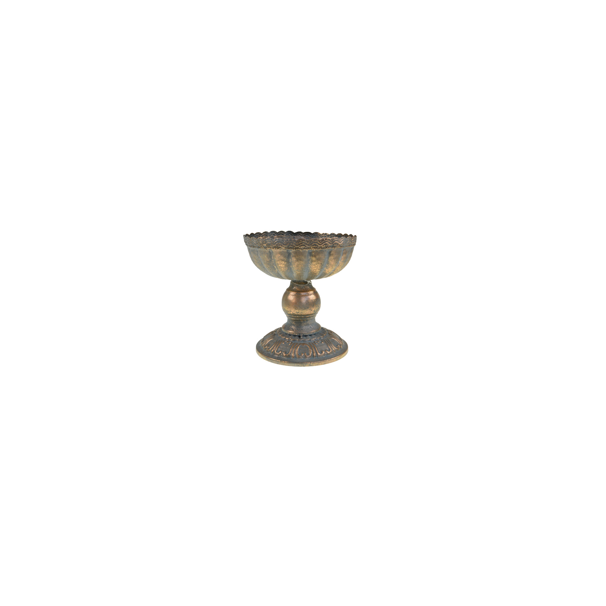 Kehely fém talpas D25.5*18 bronz