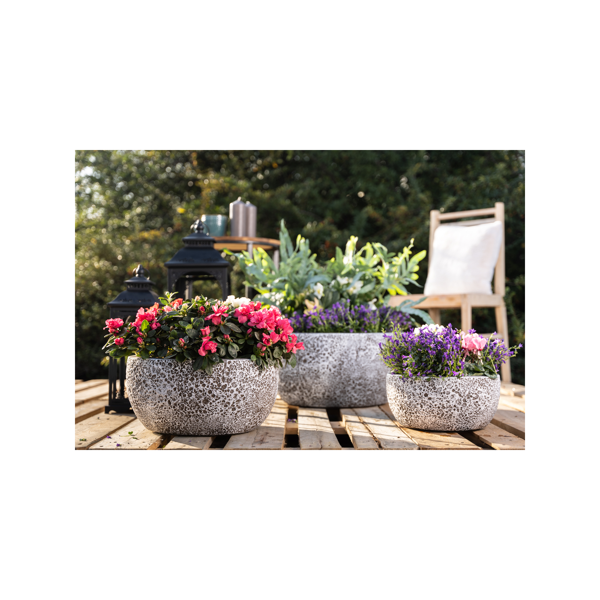 Kehely poli/műgyanta Liverpool 38G D30cm H44cm antracit