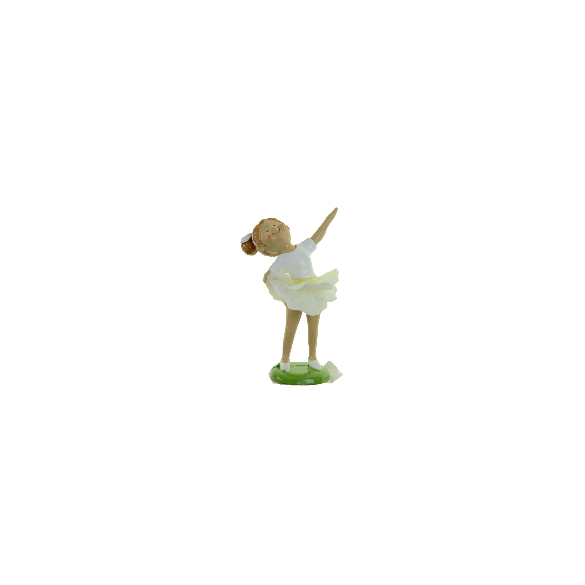 Kislány balerina poly 11,5cm sárga