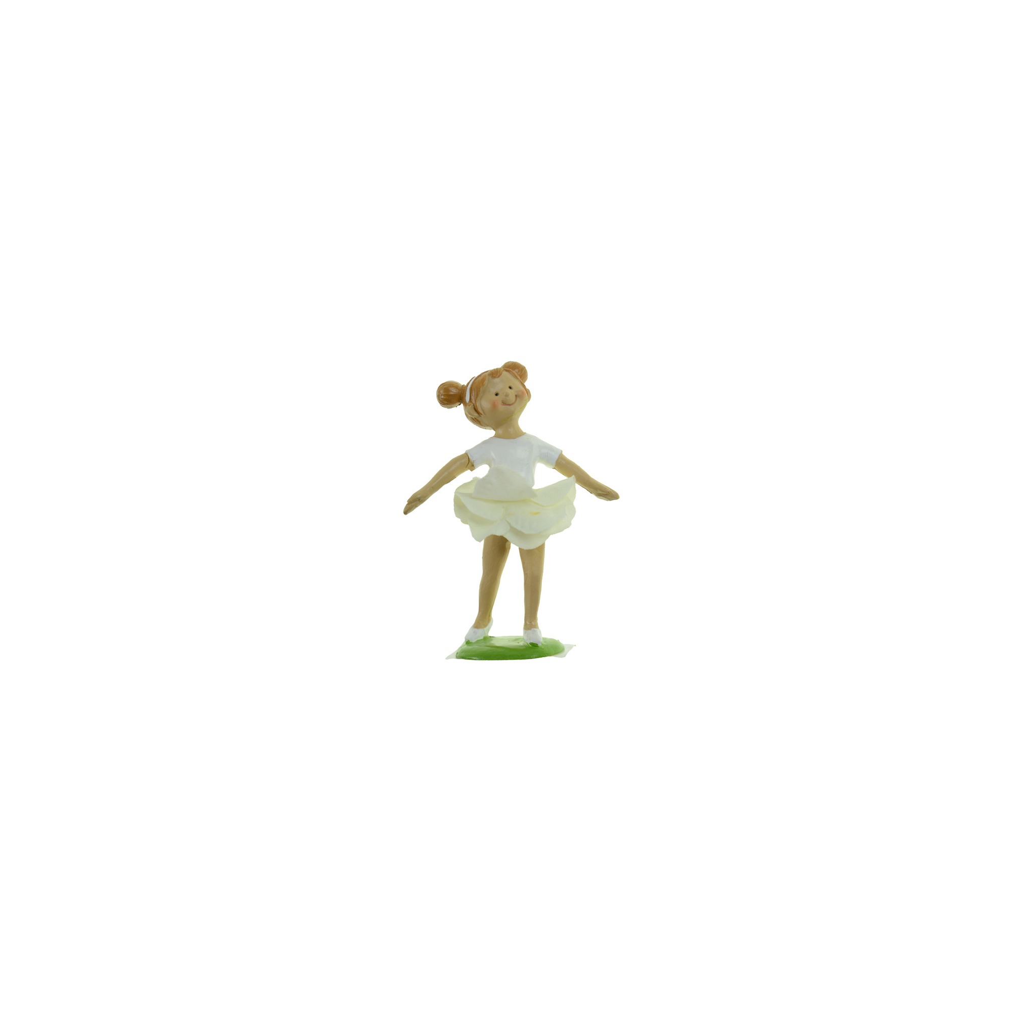 Kislány balerina poly 12cm sárga