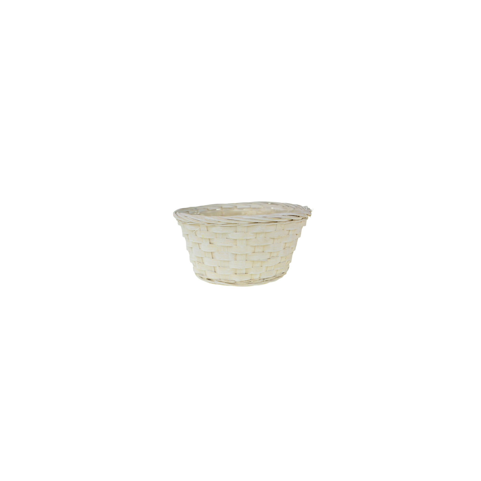 Kosár bambusz D20 H10cm fehér