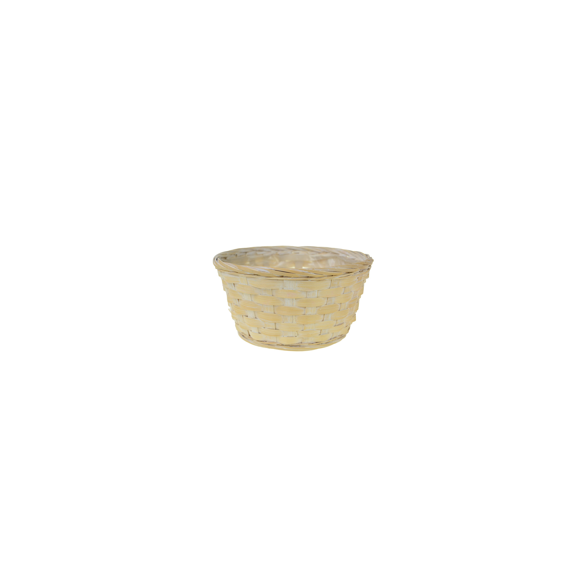 Kosár bambusz D20 H10cm krém
