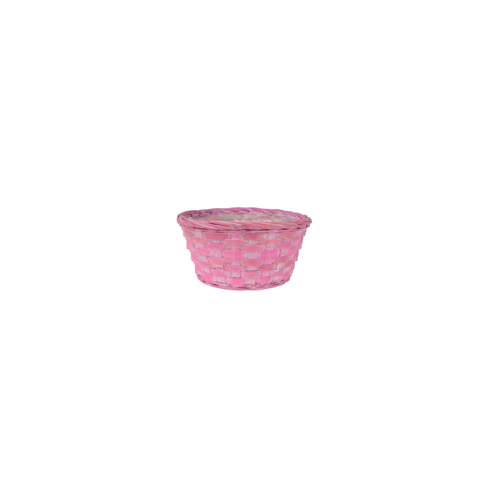 Kosár bambusz D20 H10cm rózsaszín