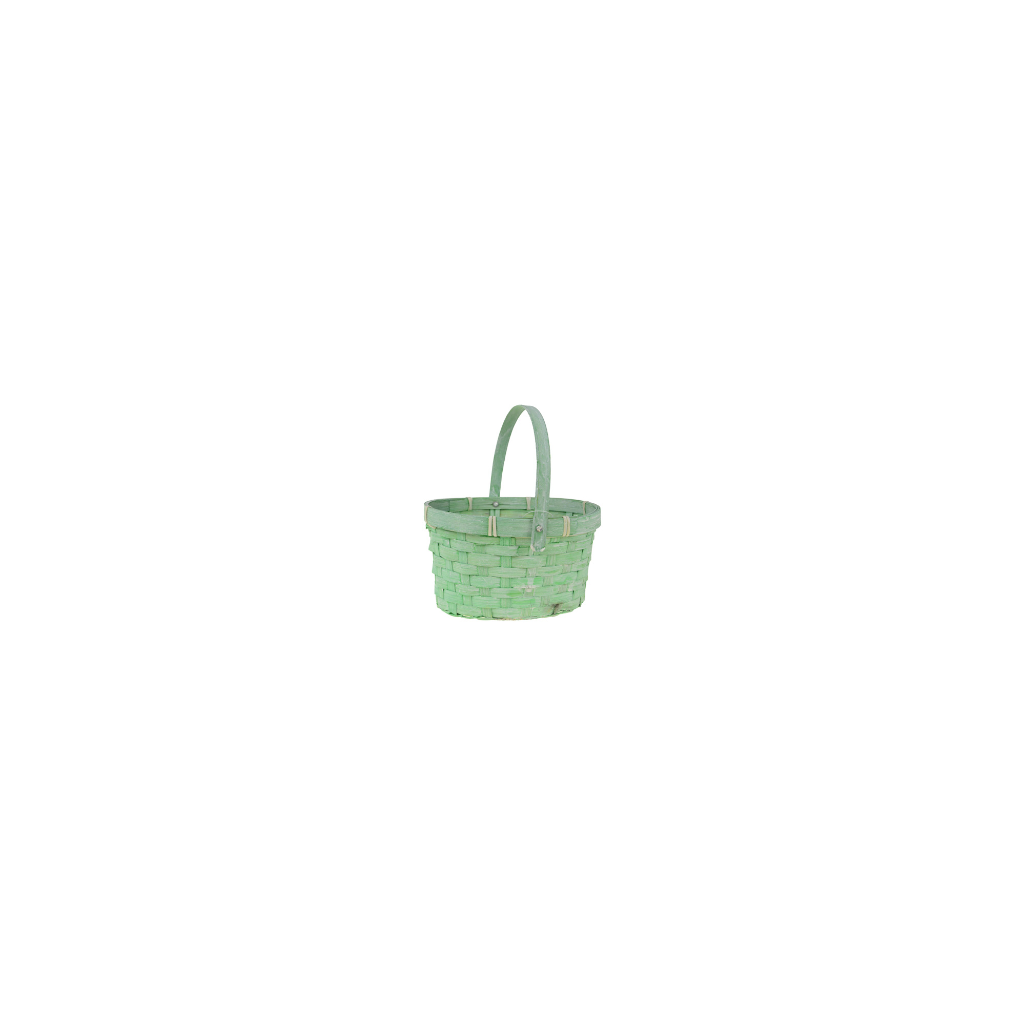 Kosár bambusz kerek D19 H11 menta