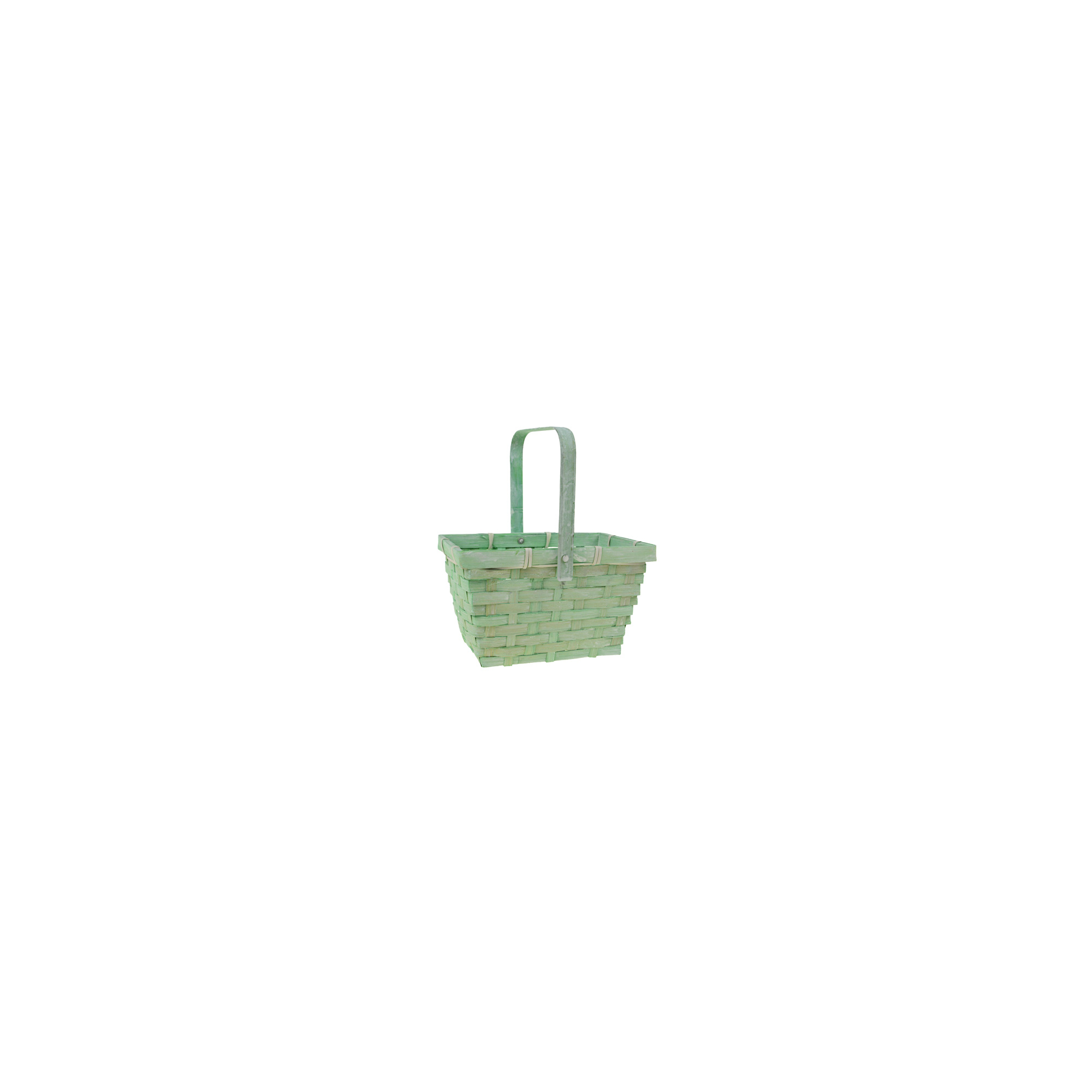 Kosár bambusz szögletes D19 H11 menta