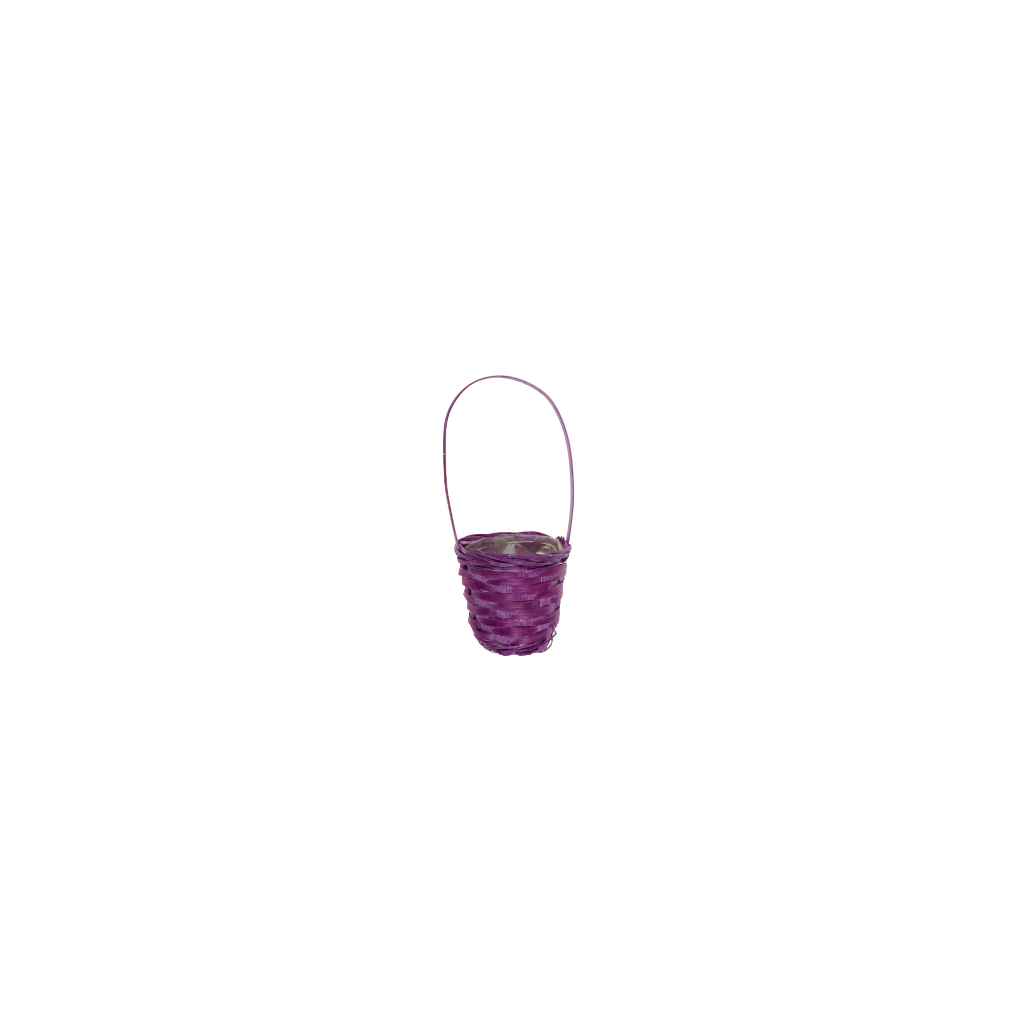 Kosár fonott D8 H6/17cm lila