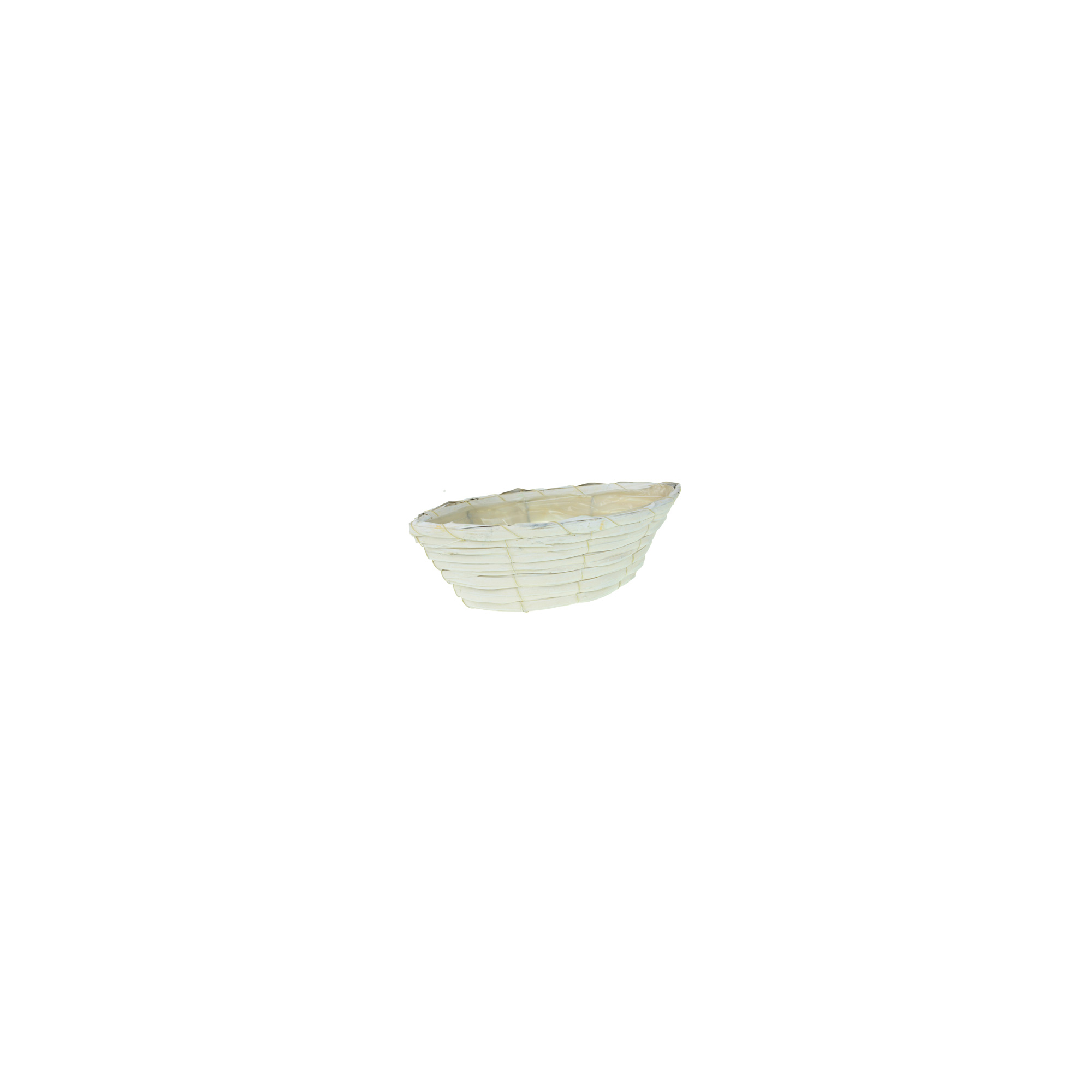 Kosár fűz csepp forma 37x17x9cm natúr