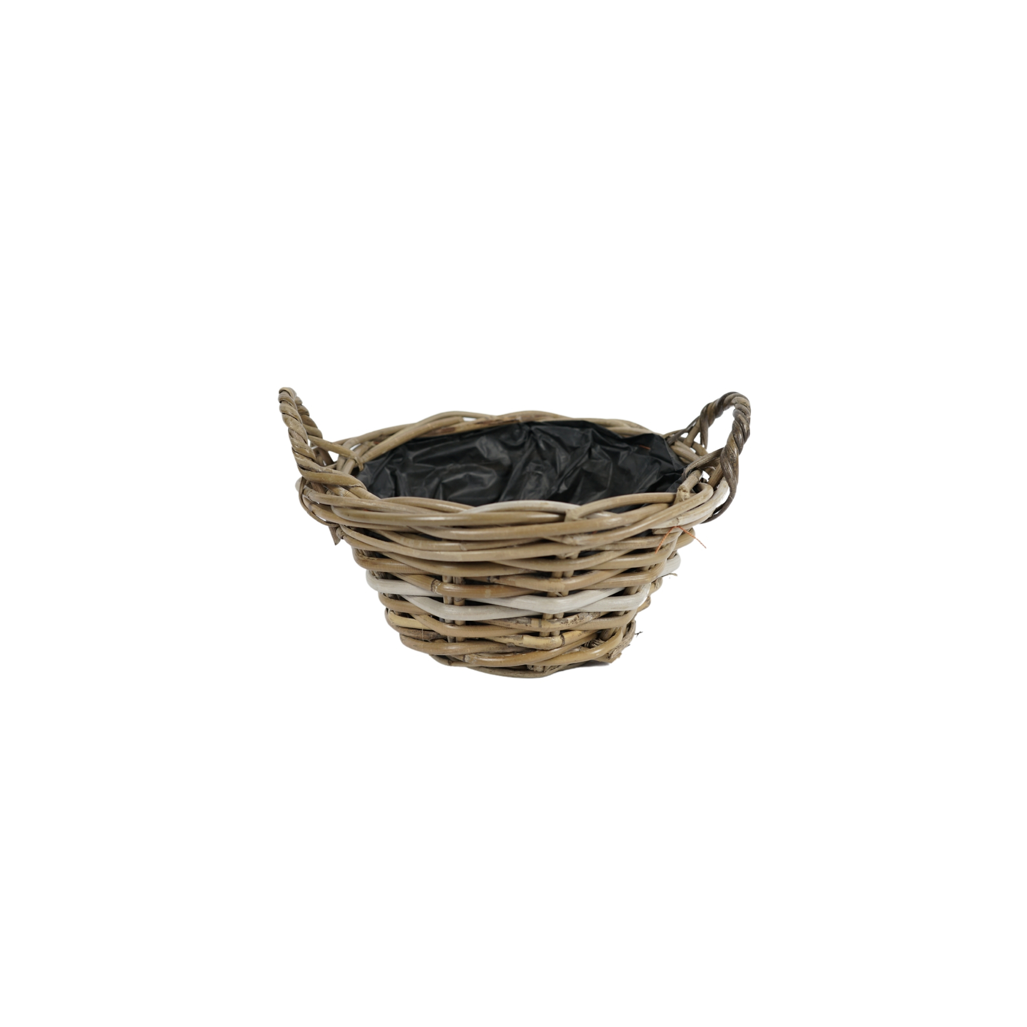 Kosár rattan kerek 25cm natúr