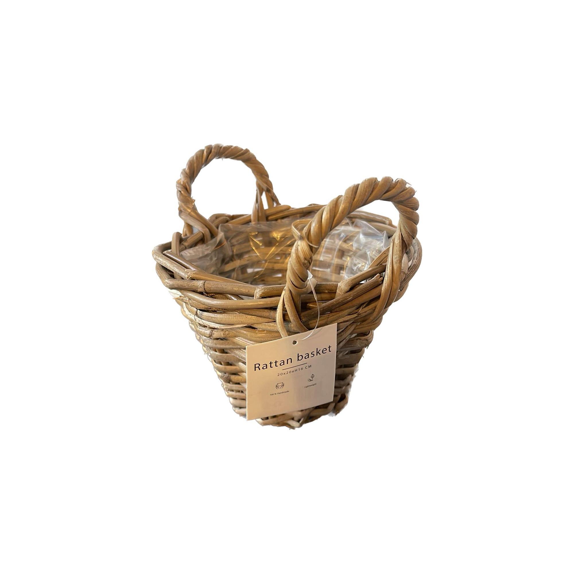Kosár rattan 20cm Kubu natúr