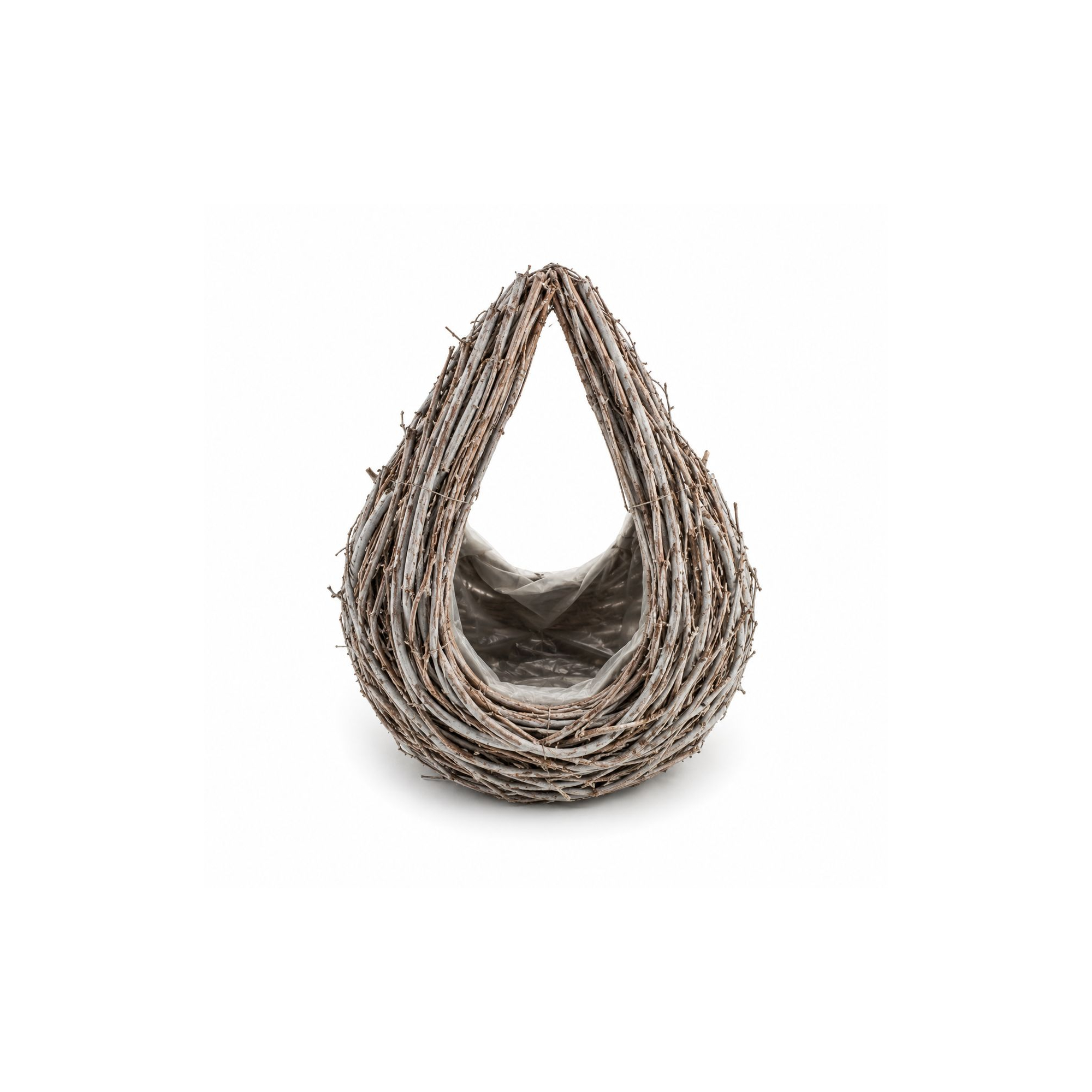 Kosár rattan táska 26x26x10.5cm mosott fehér