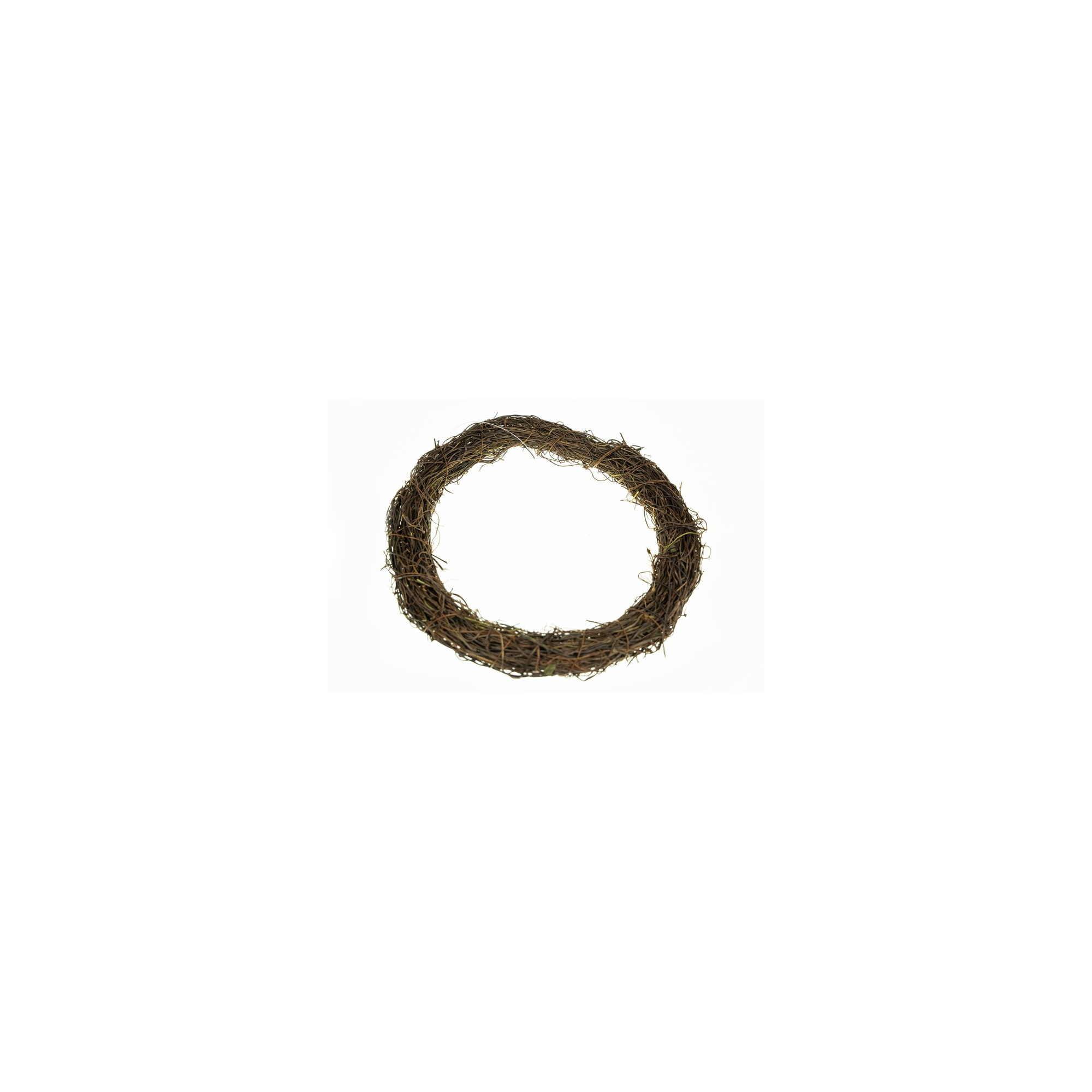 Koszorú alap rattan 25cm barna