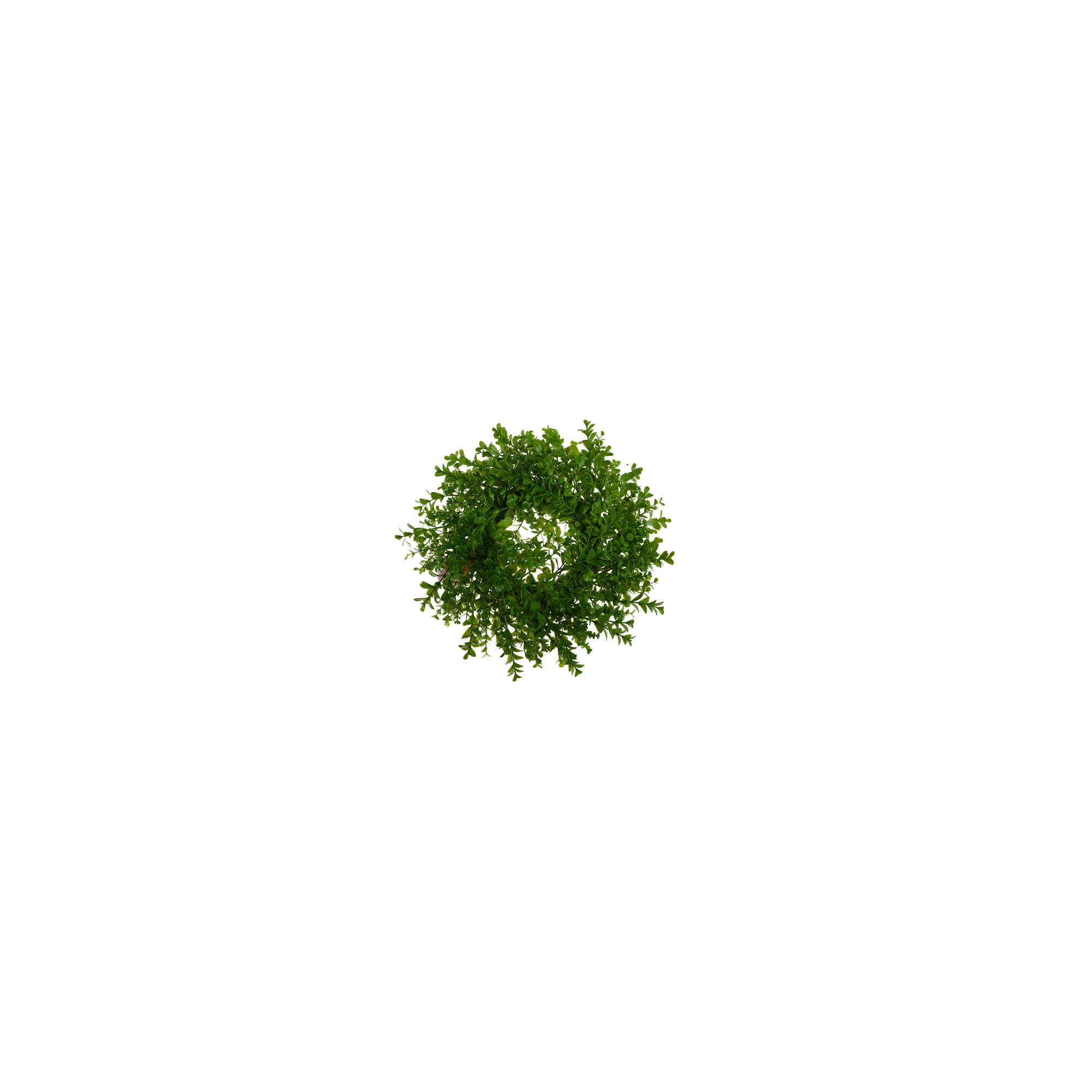 Selyemvirág koszorú buxus 33cm zöld