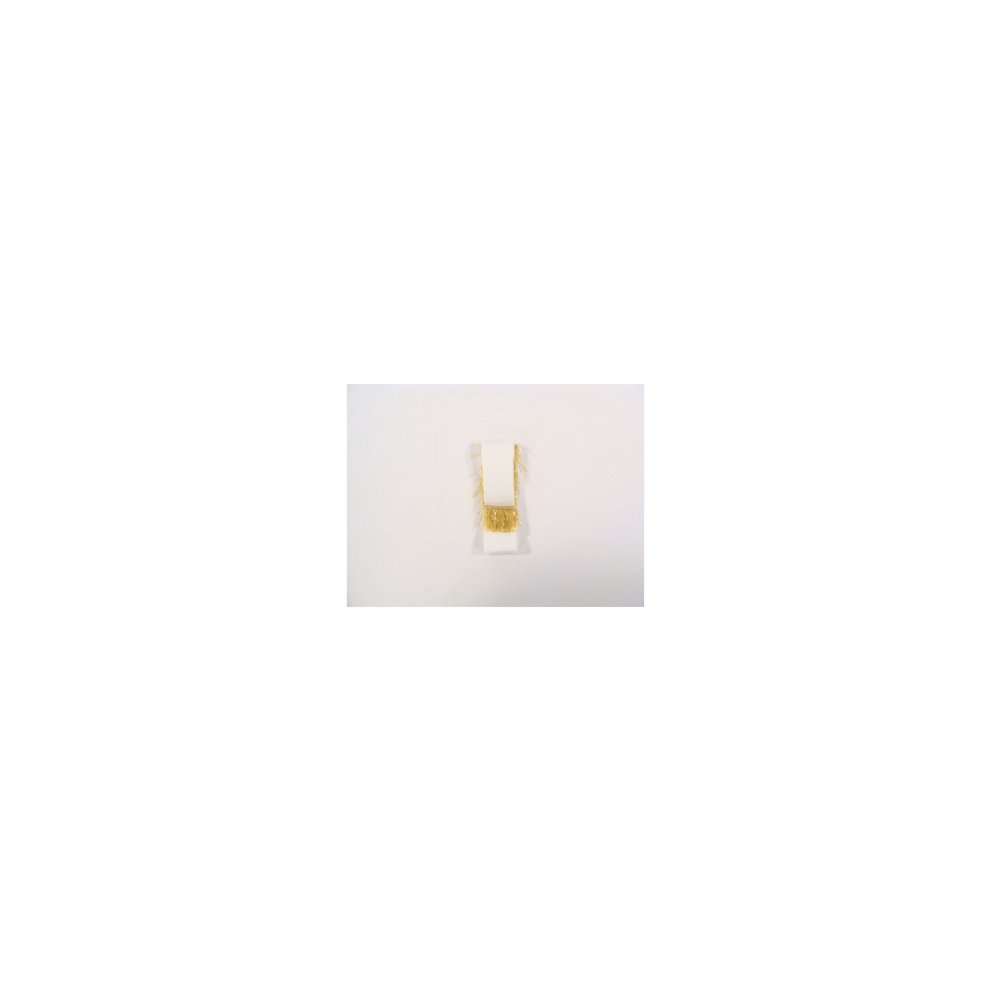 Koszorúszalag fehér/arany 5/125 cm s/10
