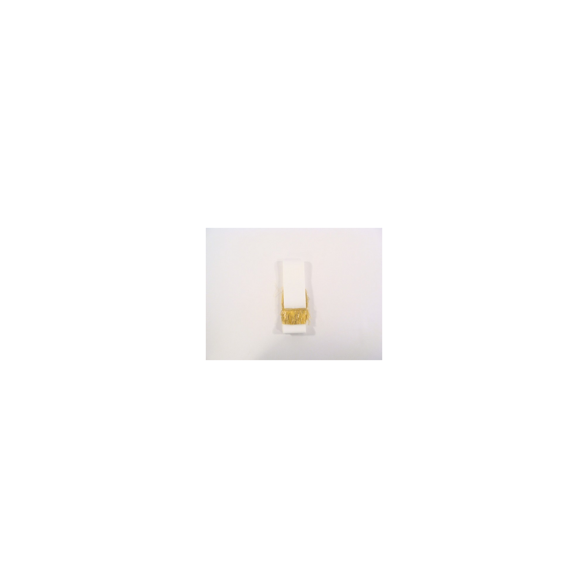 Koszorúszalag fehér/arany 6/150 cm s/10