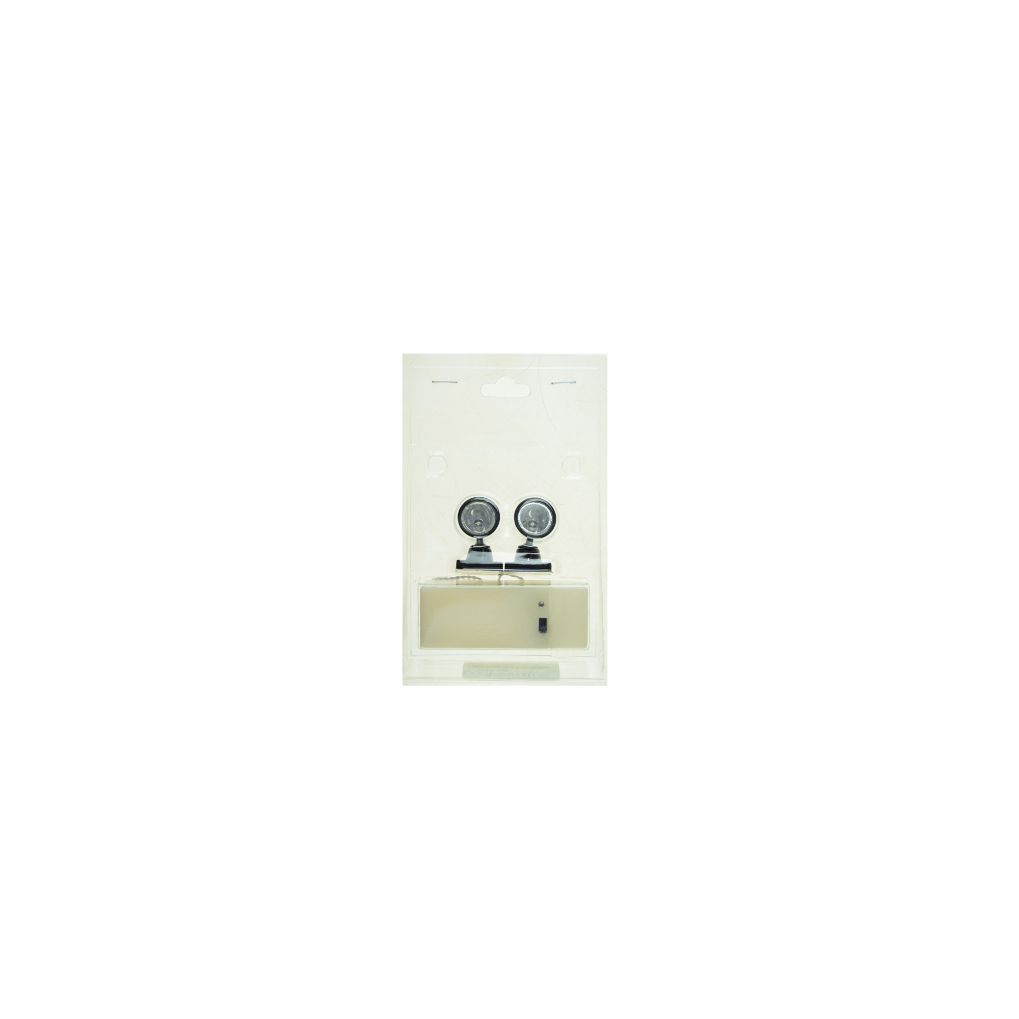 Lámpa műanyag 2.5*4cm s/2 LED-es fekete