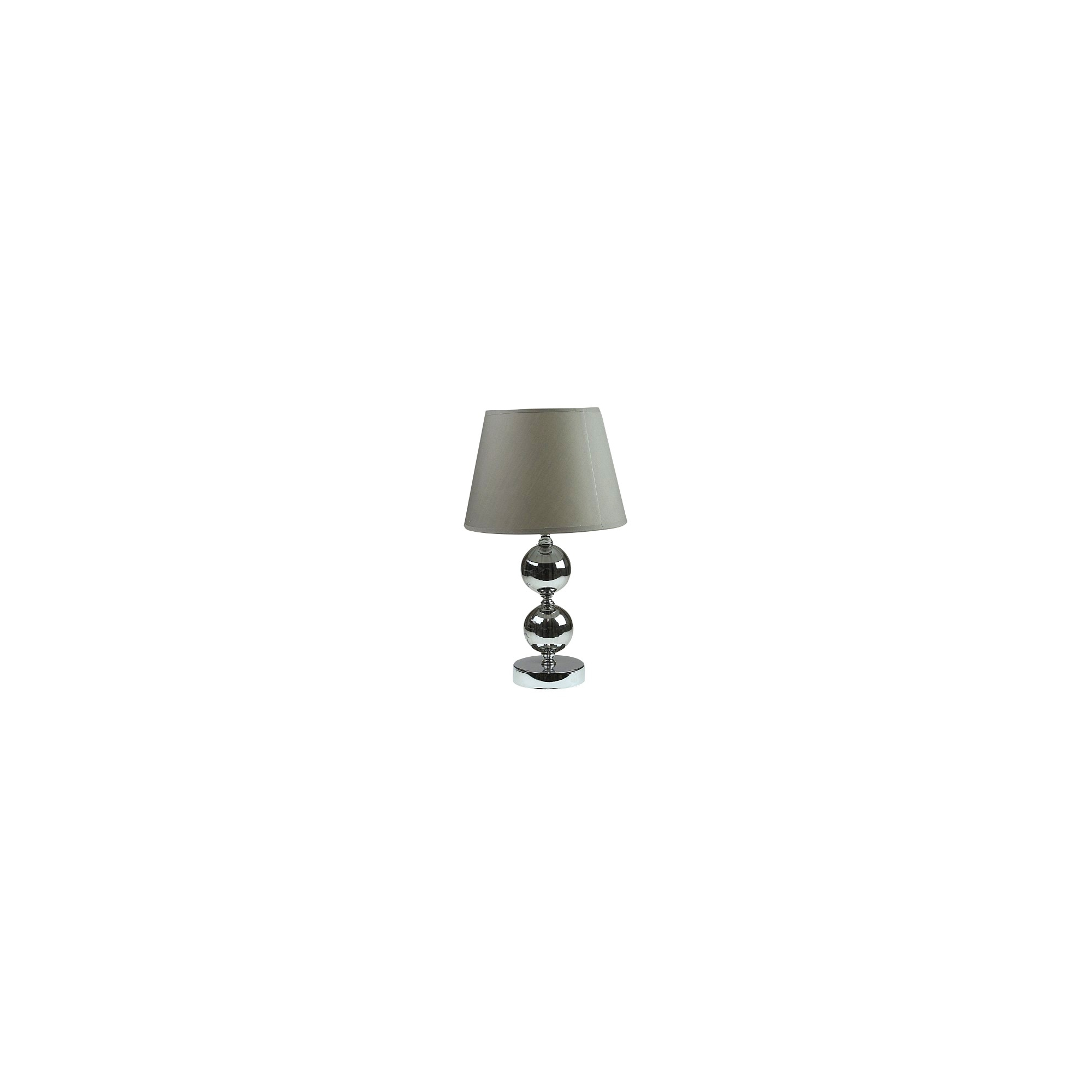 Lámpa műa/textil 36*22cm krém/szürke