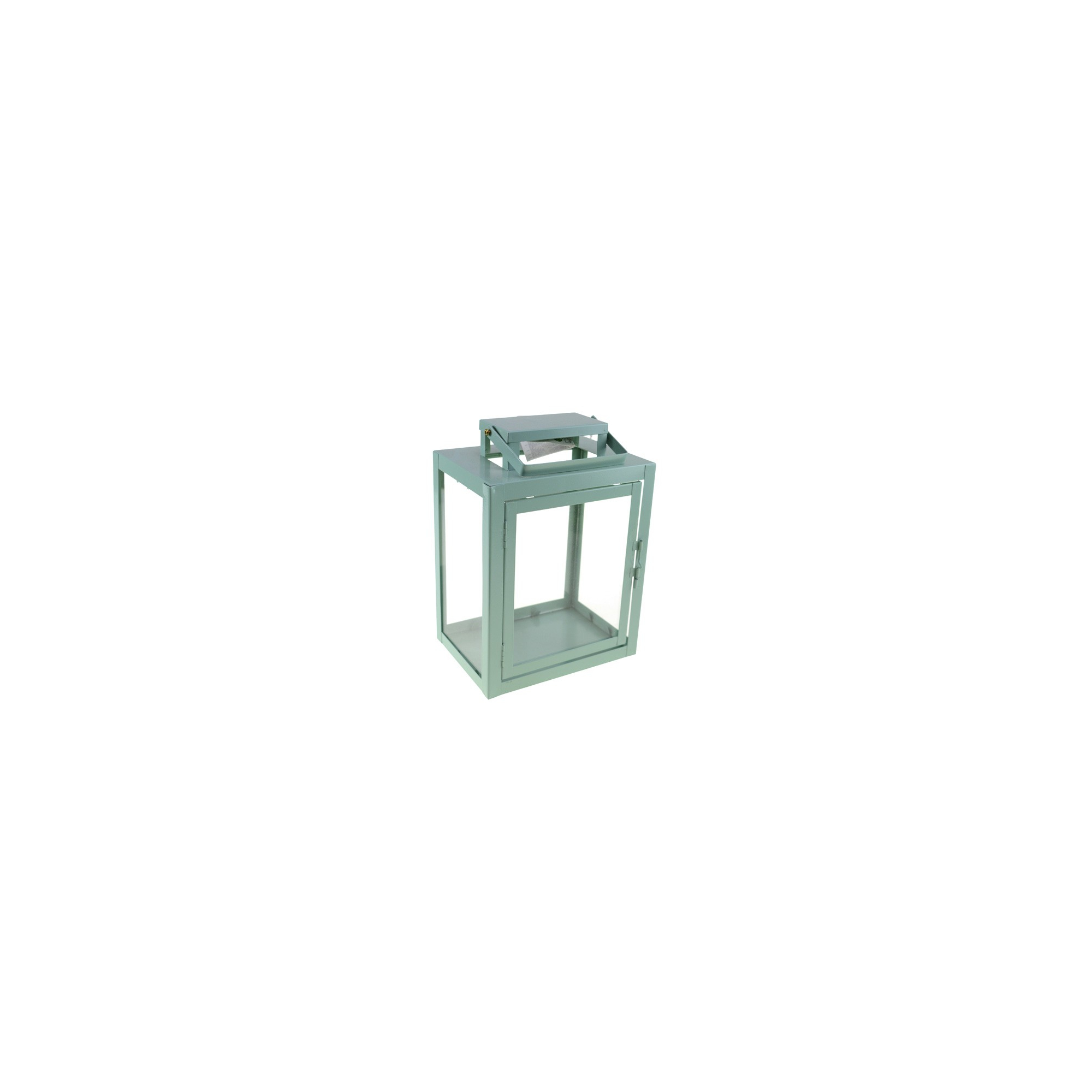 Lámpás fém 18*13*25cm menta