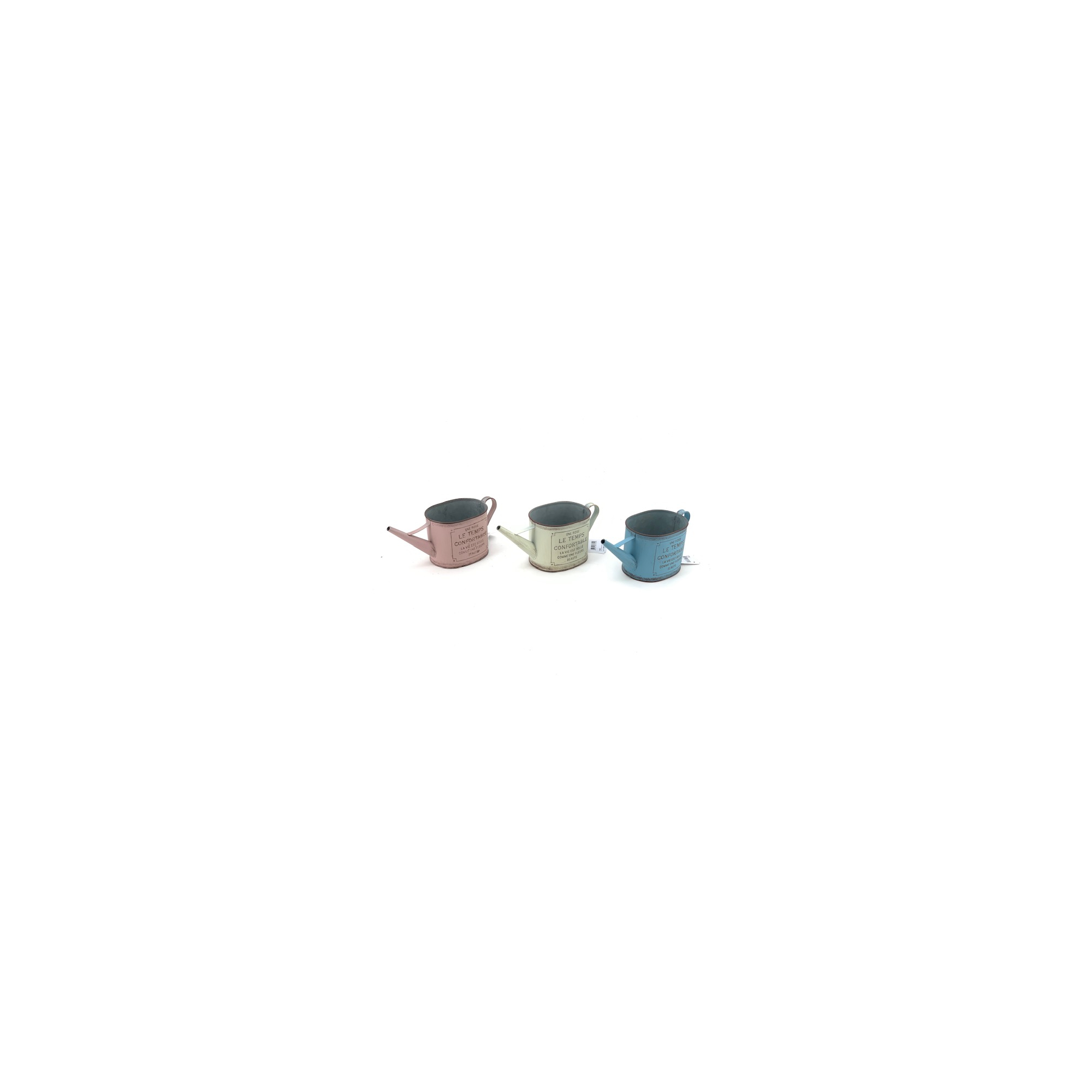 Locsolókanna fém 12X22.5CM lazac