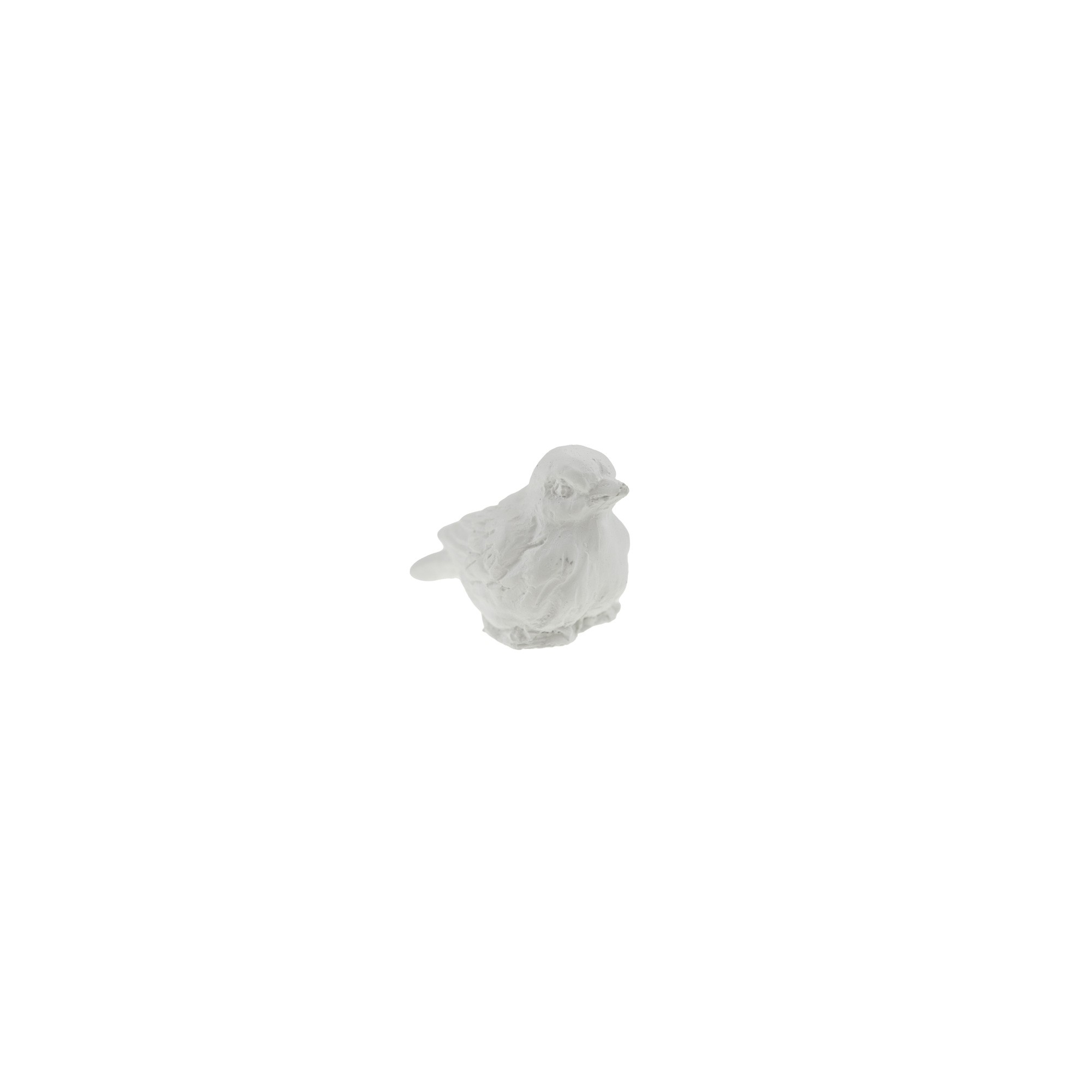 Madárka gipsz 9*5 cm fehér