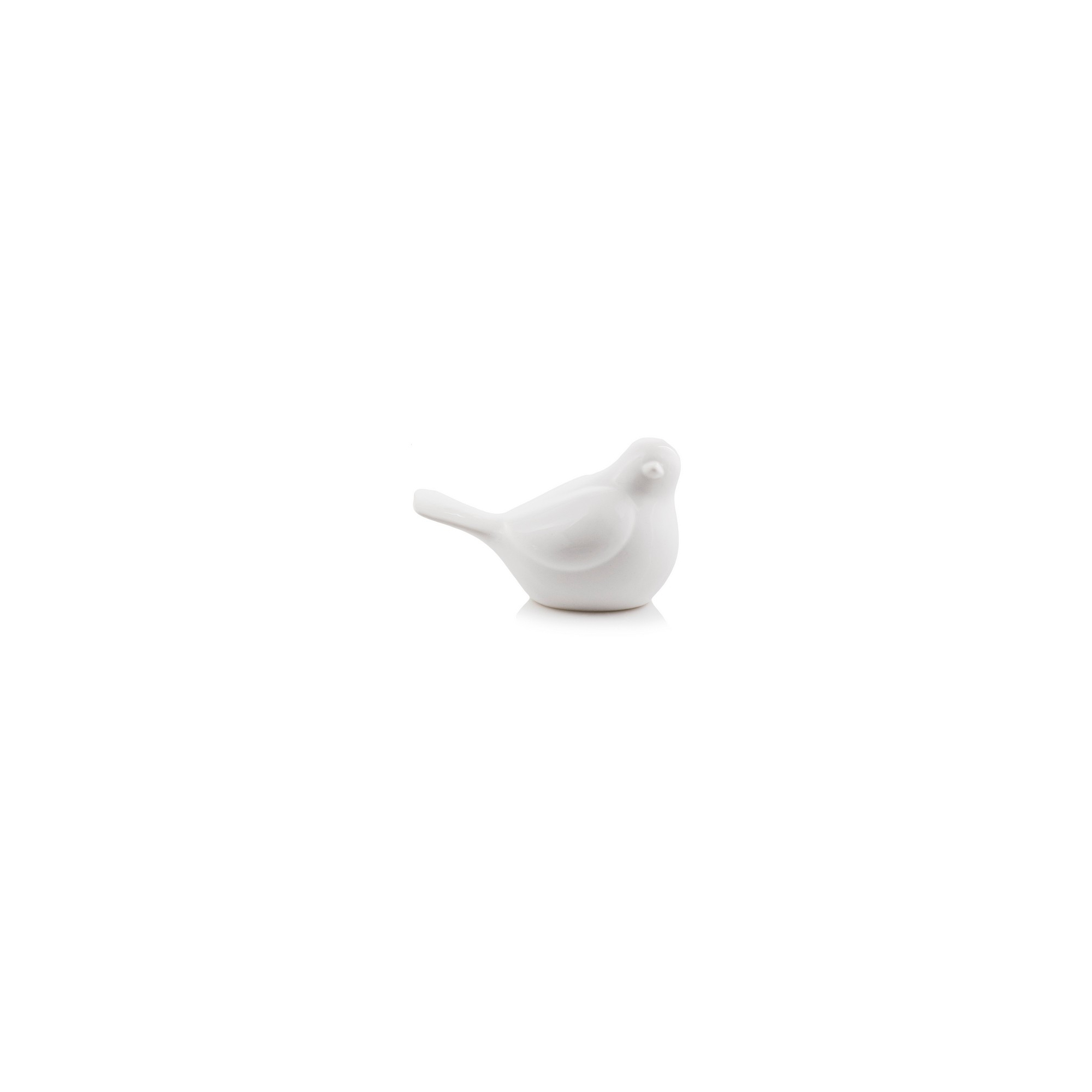Madárka kerámia7*4 cm fehér