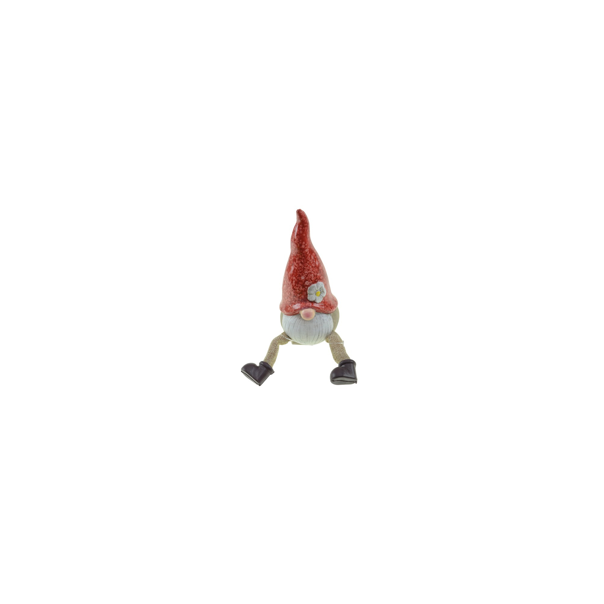 Figura manó kerámia 22cm lógólábú piros