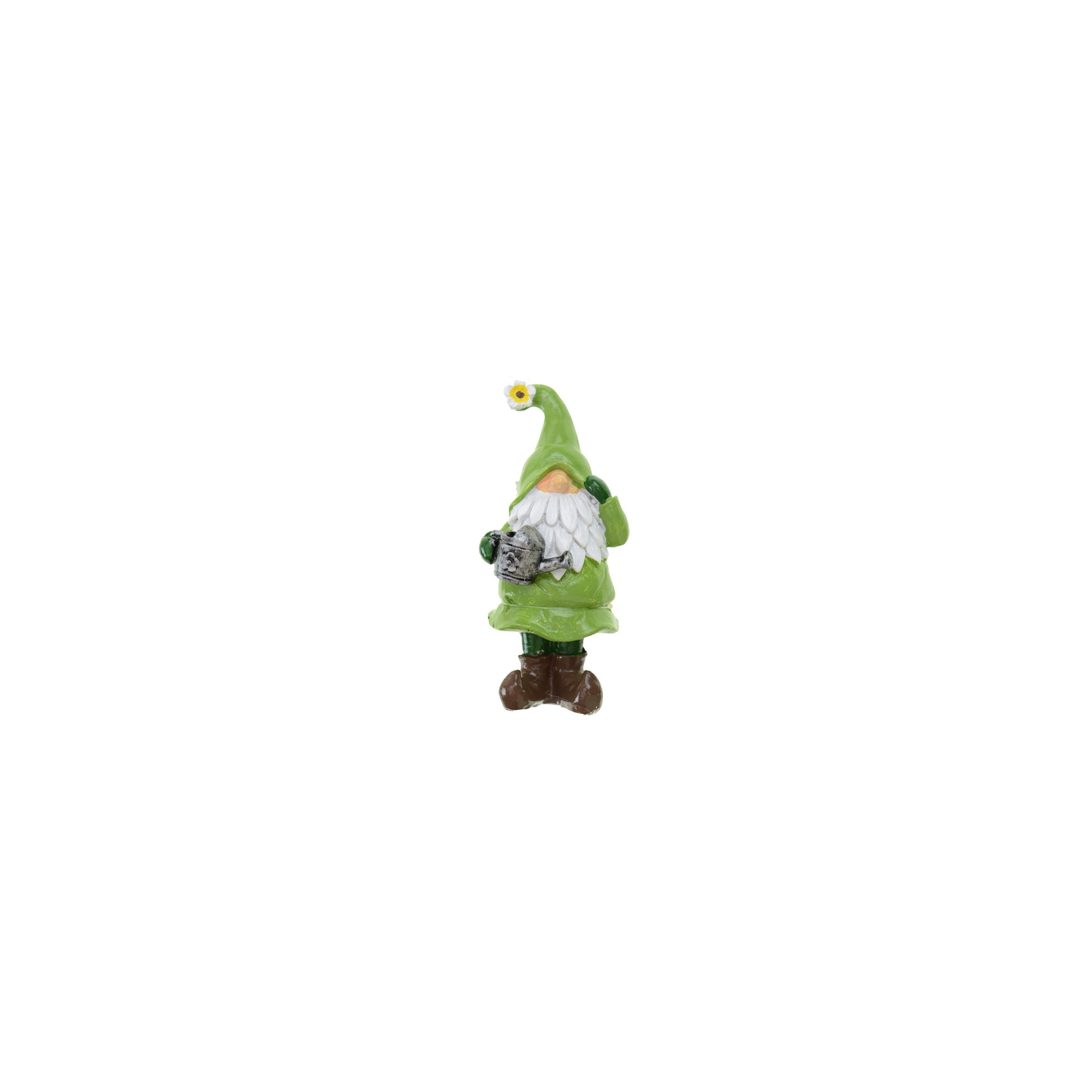 Figura manó poly 11,9cm kannával zöld