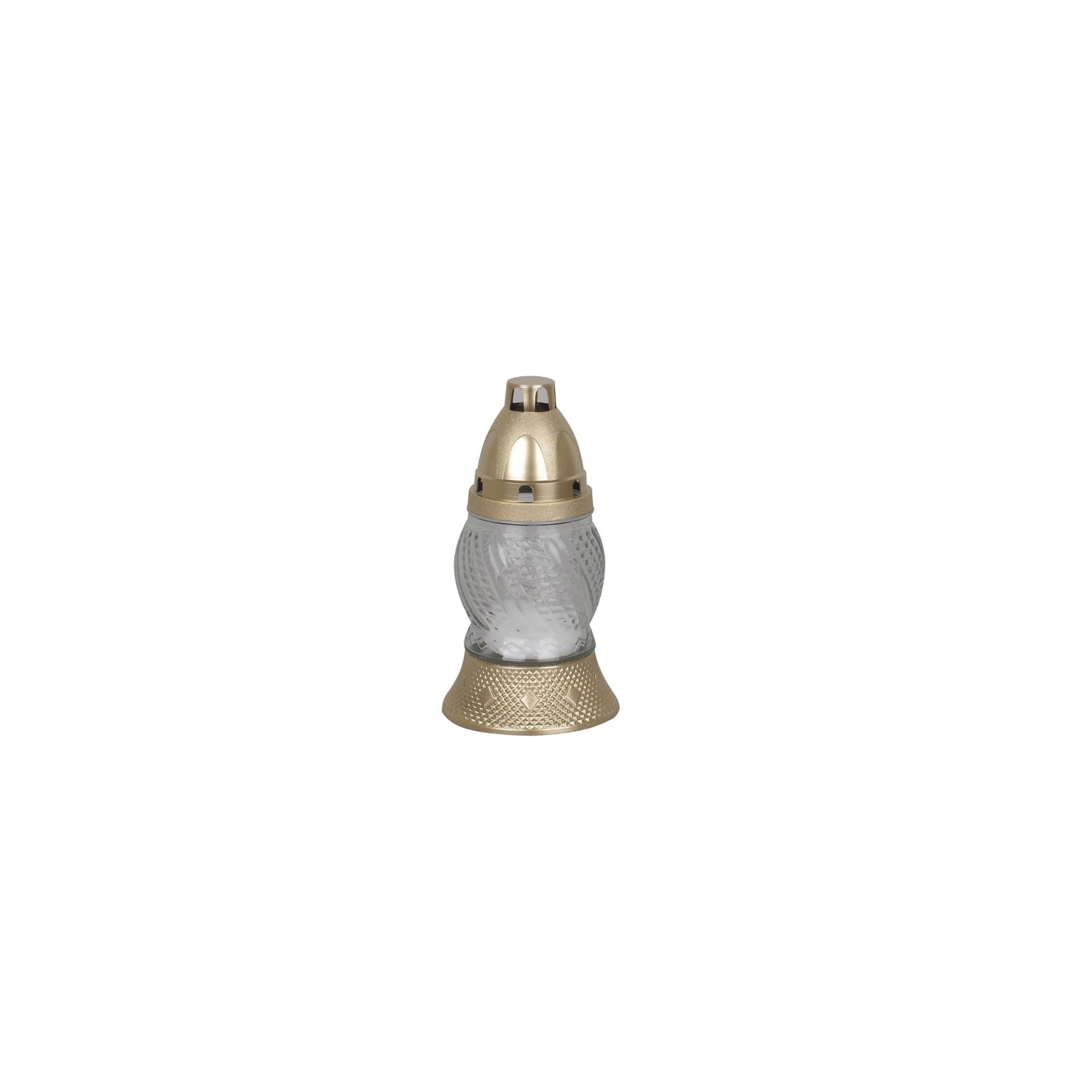 Mécses üveg 16cm 30g fehér