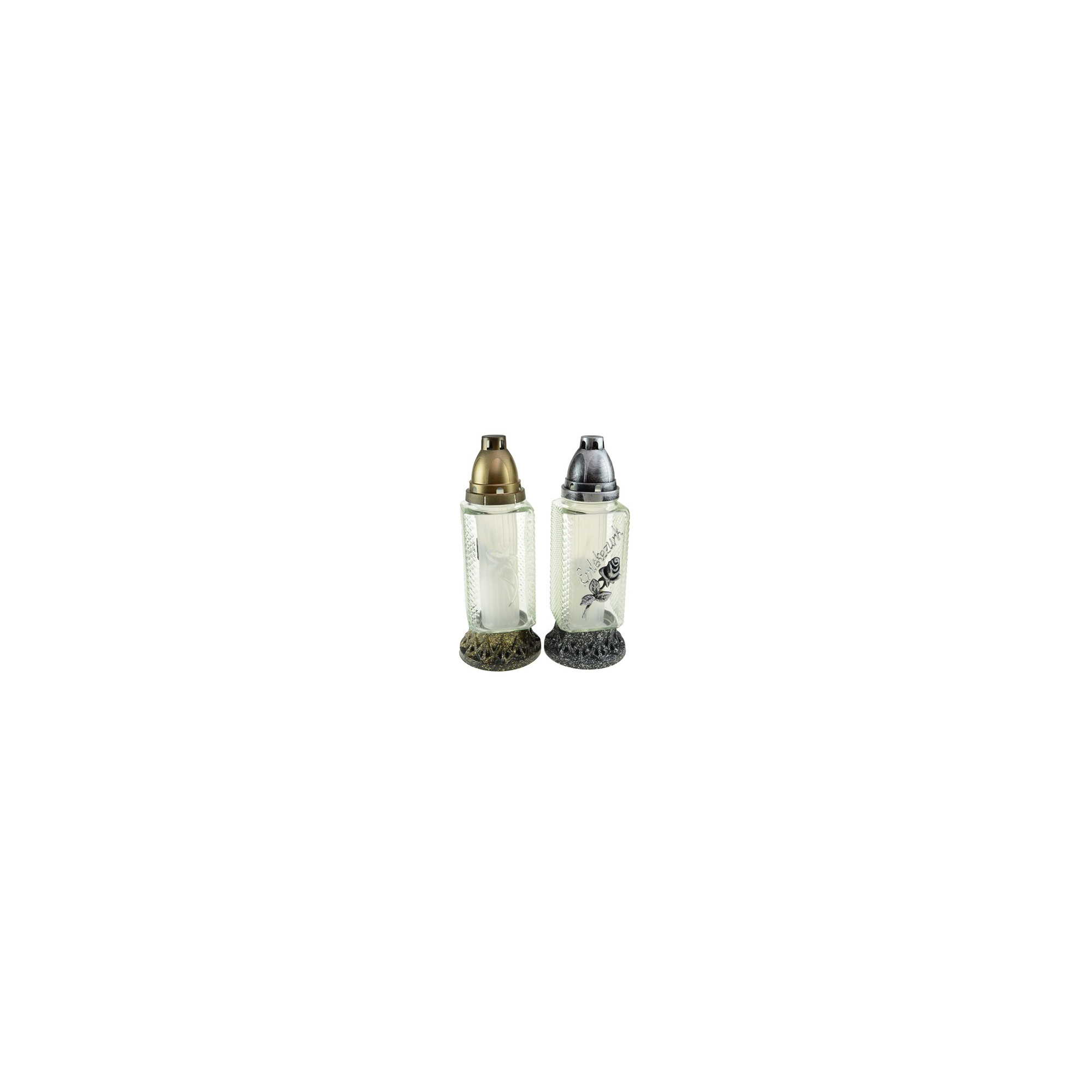 Mécses üveg emlékezünk rózsás Z-250 ezüst/arany
