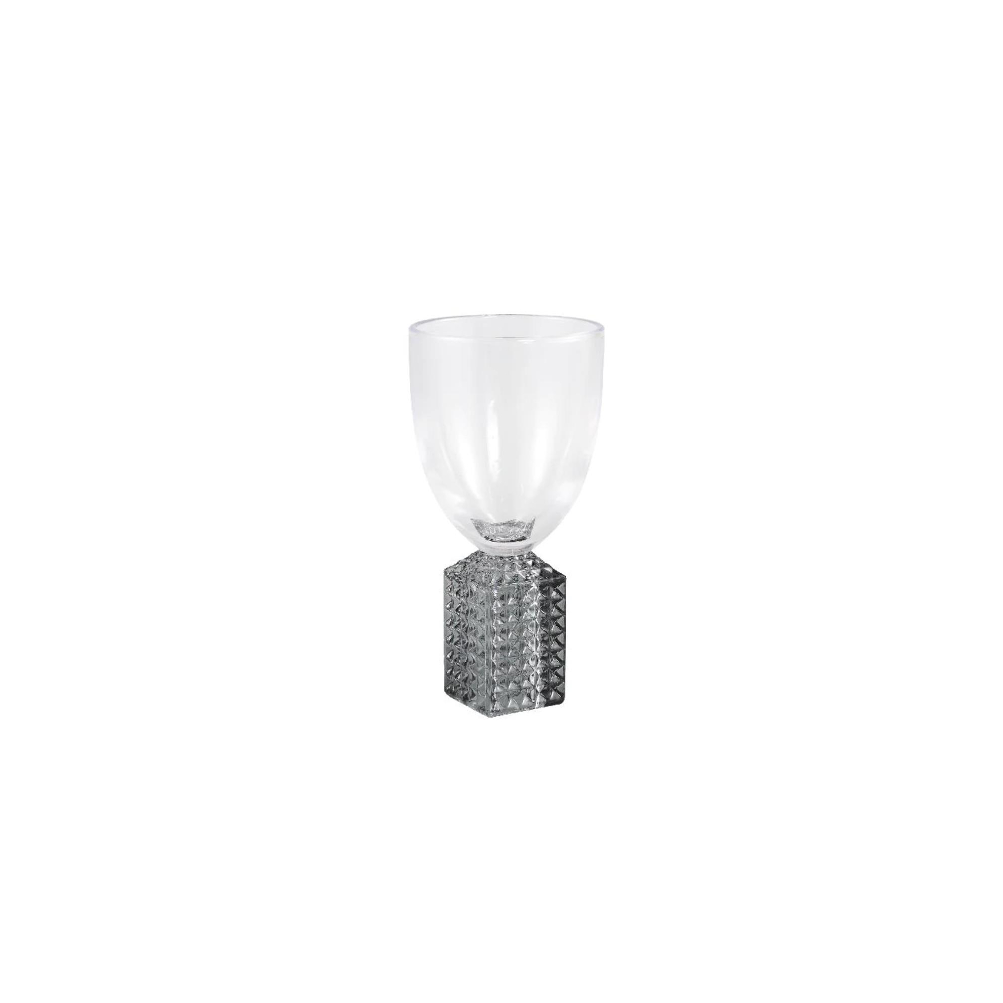 Mécsestartó üveg Lexley 15,5cm szürke