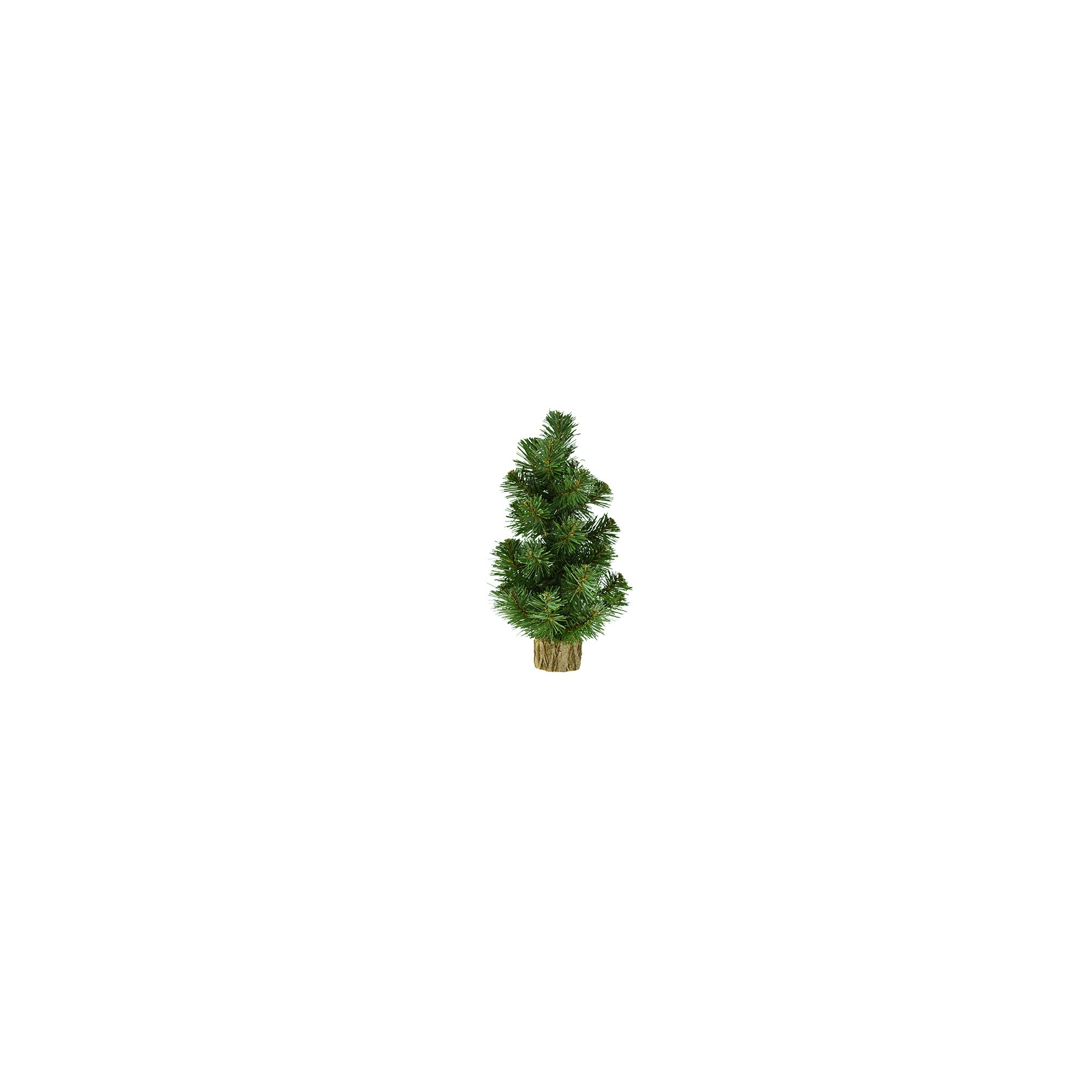 Műfenyő fa 30cm talppal zöld/világosbarna