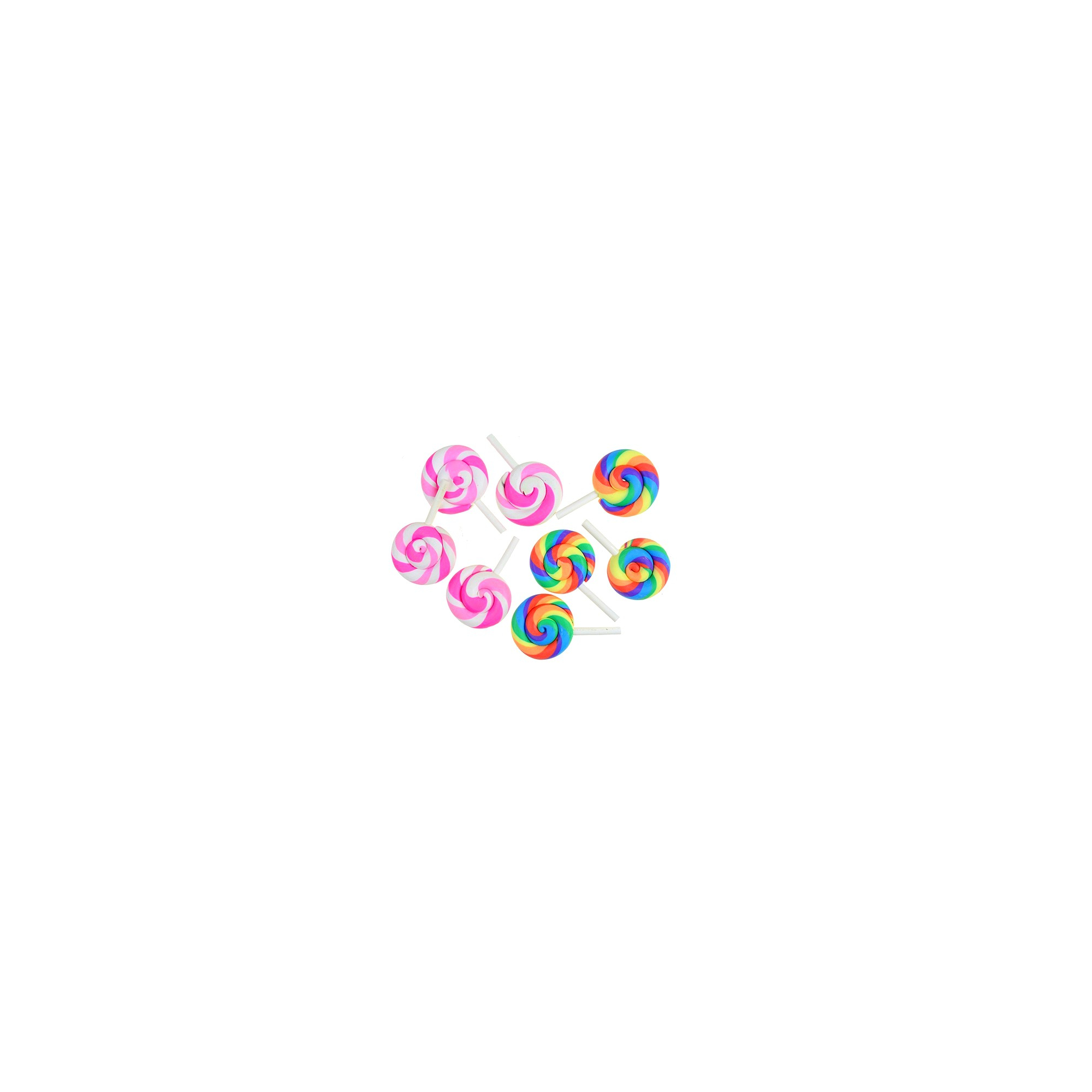 Figura nyalóka poly 4,5cm s/8 rózsaszín/lila